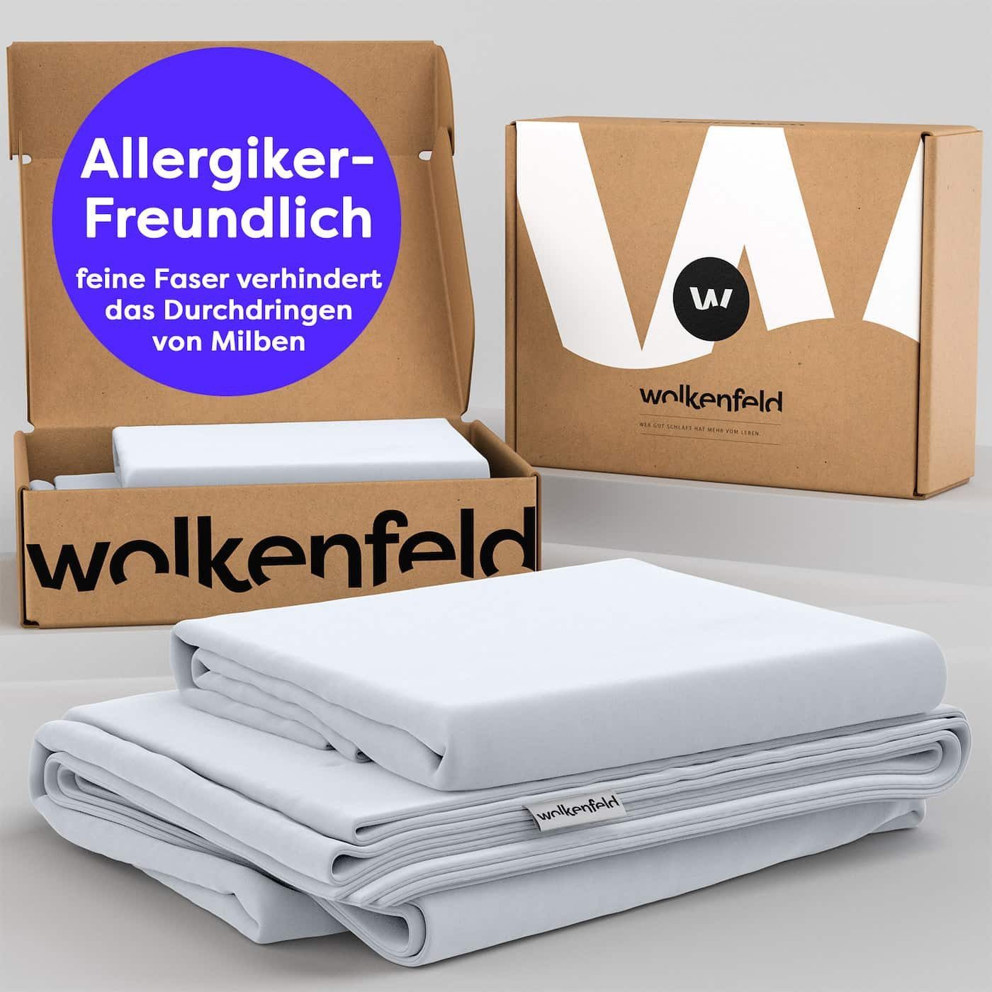 Wolkenfeld Bettwäsche Allergiker Bettwäsche, unfassbar weich, Microfaser, 2 teilig, 135x200 cm, 155x220 & Übergrößen I inkl. Kissenbezüge 80x80 I Uni – Bild 5 von 5