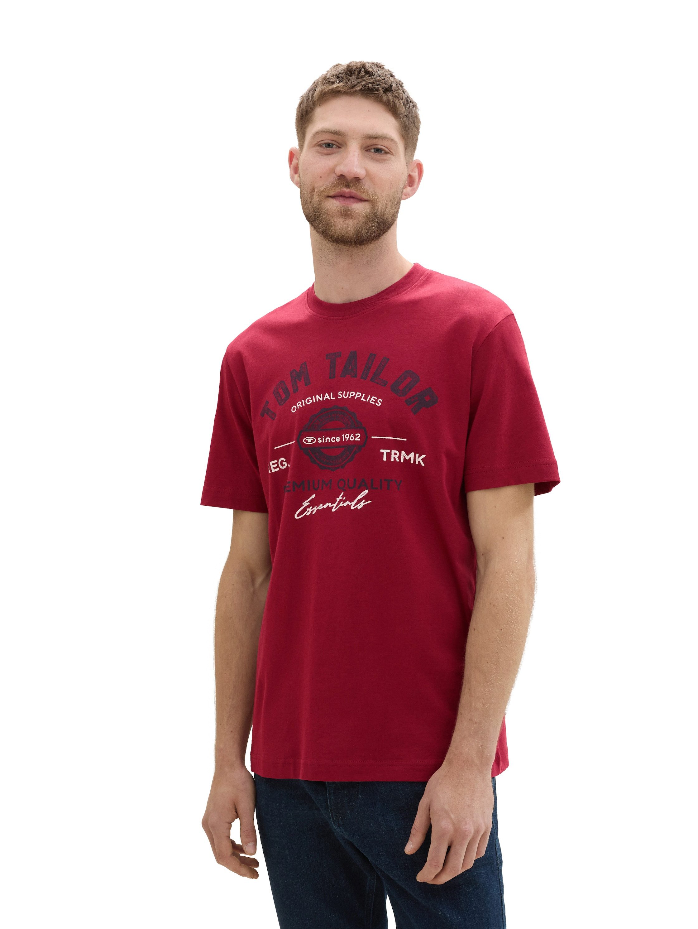 TOM TAILOR T-Shirt mit großem Logofrontprint günstig online kaufen