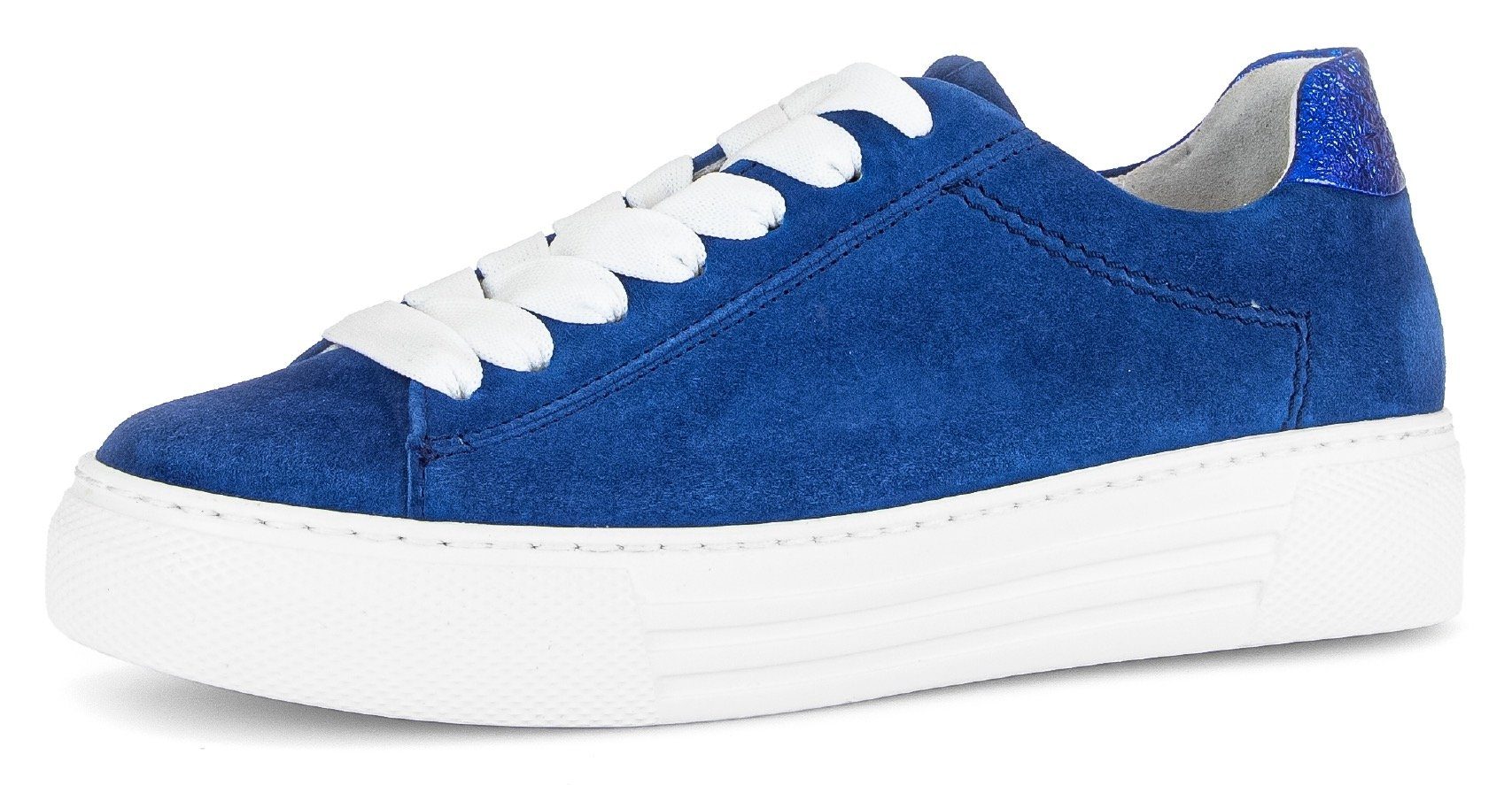 Gabor FLORENZ Plateausneaker, Freizeitschuh, Halbschuh, Schnürschuh mit dez günstig online kaufen