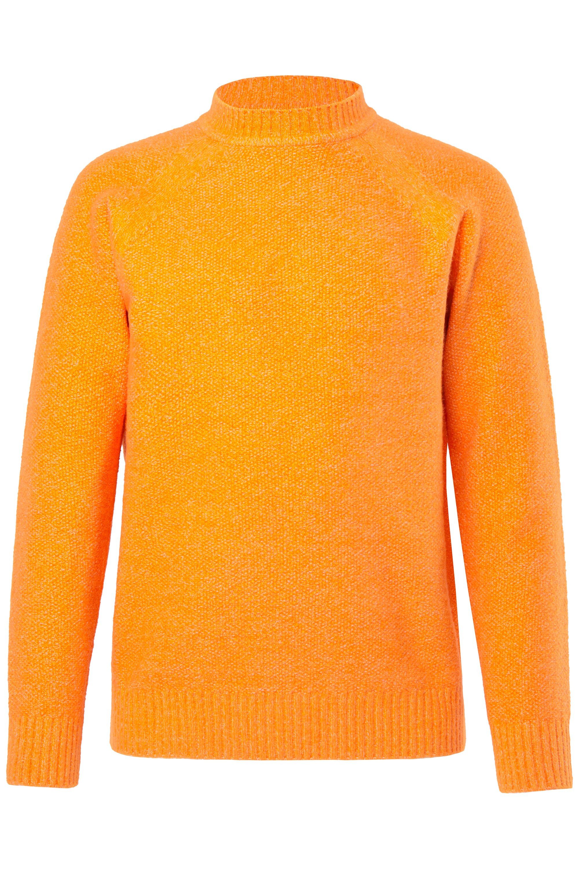 Rundhalspullover Pullover Strukturstrick Raglan-Langarm