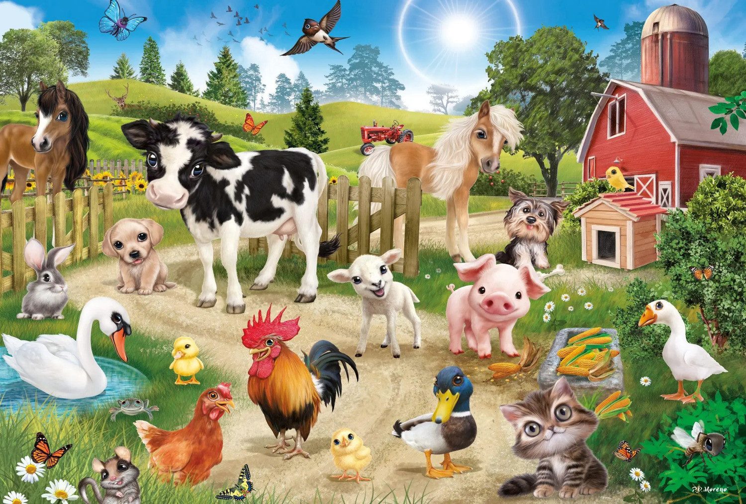 Schmidt Spiele Puzzle Animal Club, Bauernhoftiere. günstig online kaufen