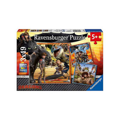 Ravensburger Puzzle »3er Set Puzzle Dragons - Die Babyzeit, je 49«, Puzzleteile