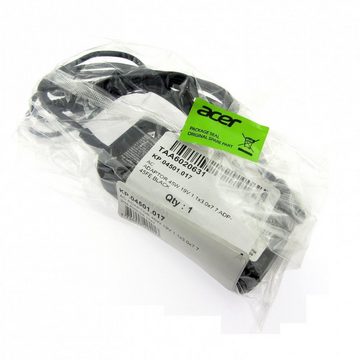 Acer Original Netzteil, AC Adapter black 19V, 2,37A, 45W mit Netzkabel Aspi Notebook-Netzteil (Stecker: 3.0 x 1.0 mm rund, Ausgangsleistung: 45 W)
