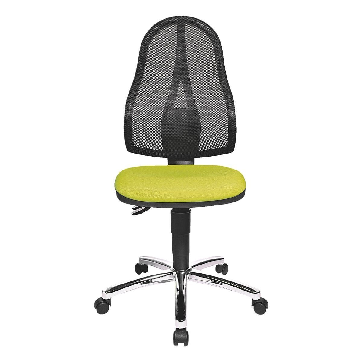 TOPSTAR Schreibtischstuhl Muldensitz mit Netzrückenlehne, und grün Net, Point Armlehnen) (ohne 60