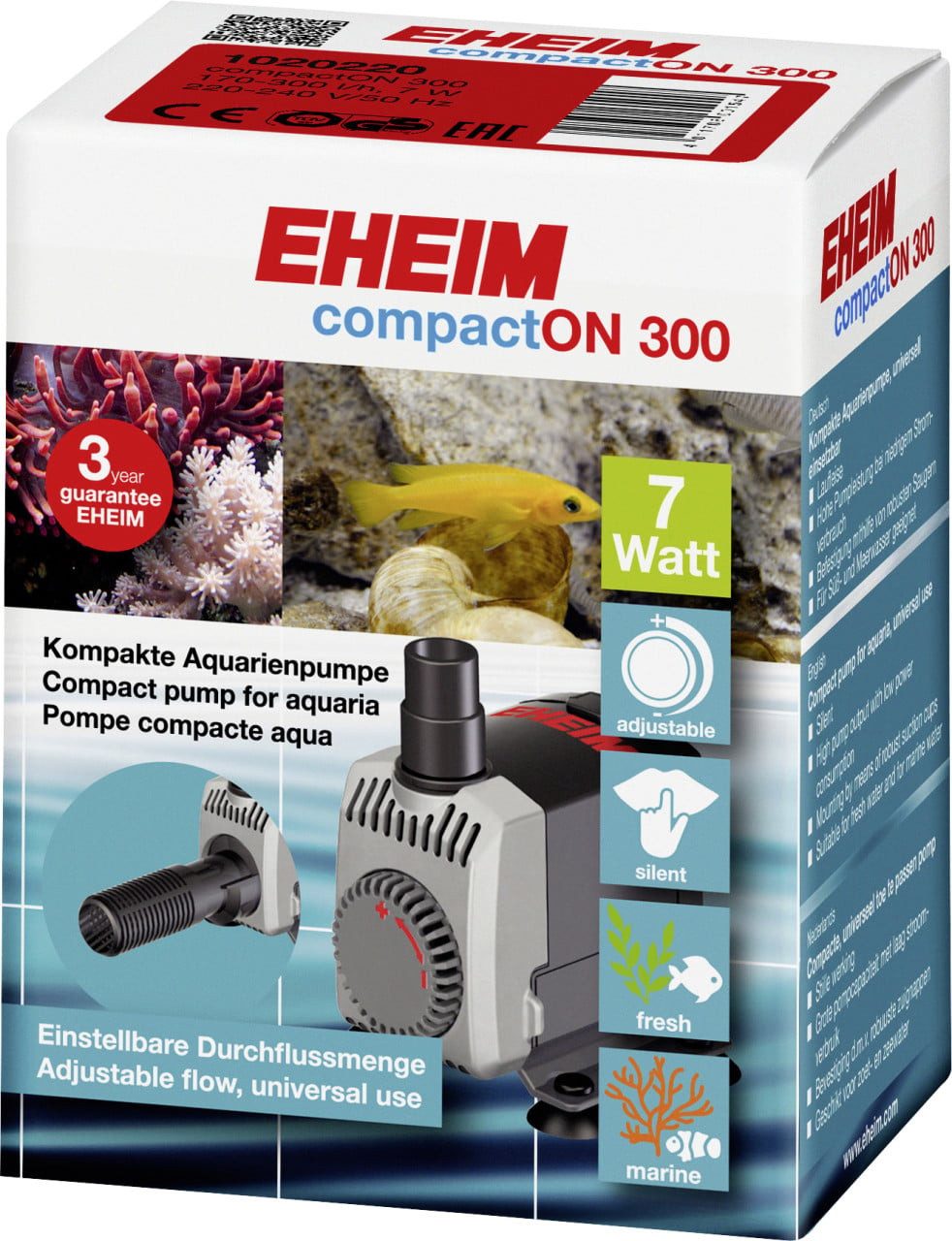 EHEIM Aquarienpumpe Eheim Aquarienpumpe compactON 300