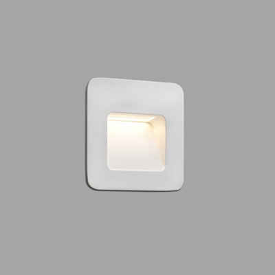 Faro LED Einbauleuchte »LED Wandeinbauleuchte Nase in Weiß 94x94mm«, Maße: 94x94mm, Leuchtmittel enthalten: Ja, fest verbaut, LED, warmweiss, Einbaustrahler, Einbauleuchte