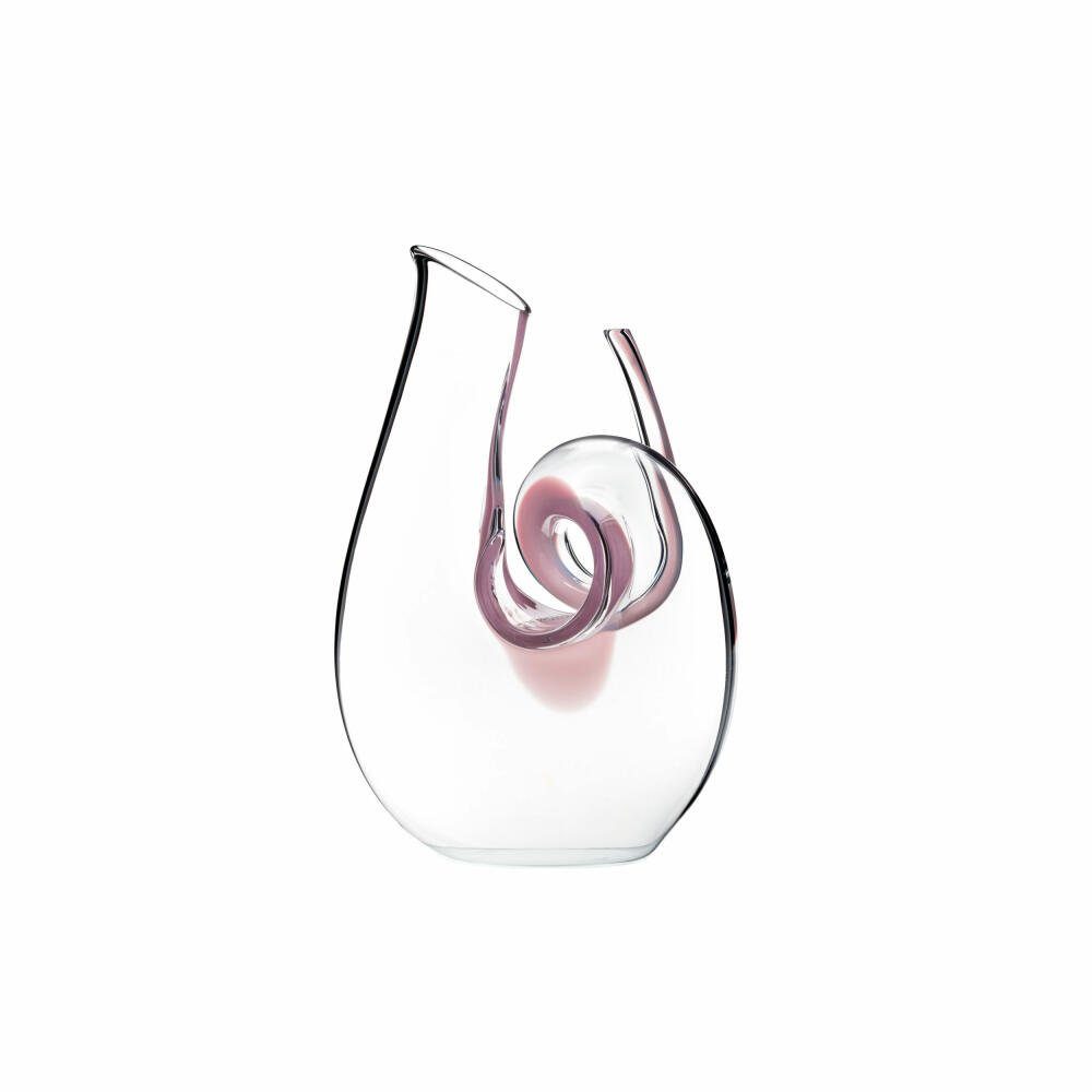 RIEDEL THE WINE GLASS COMPANY Dekanter Curly Mini Pink 690 ml
