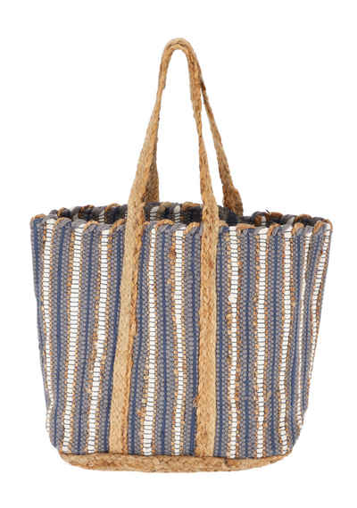 halsüberkopf Accessoires Strandtasche Tasche Jute, gestreift