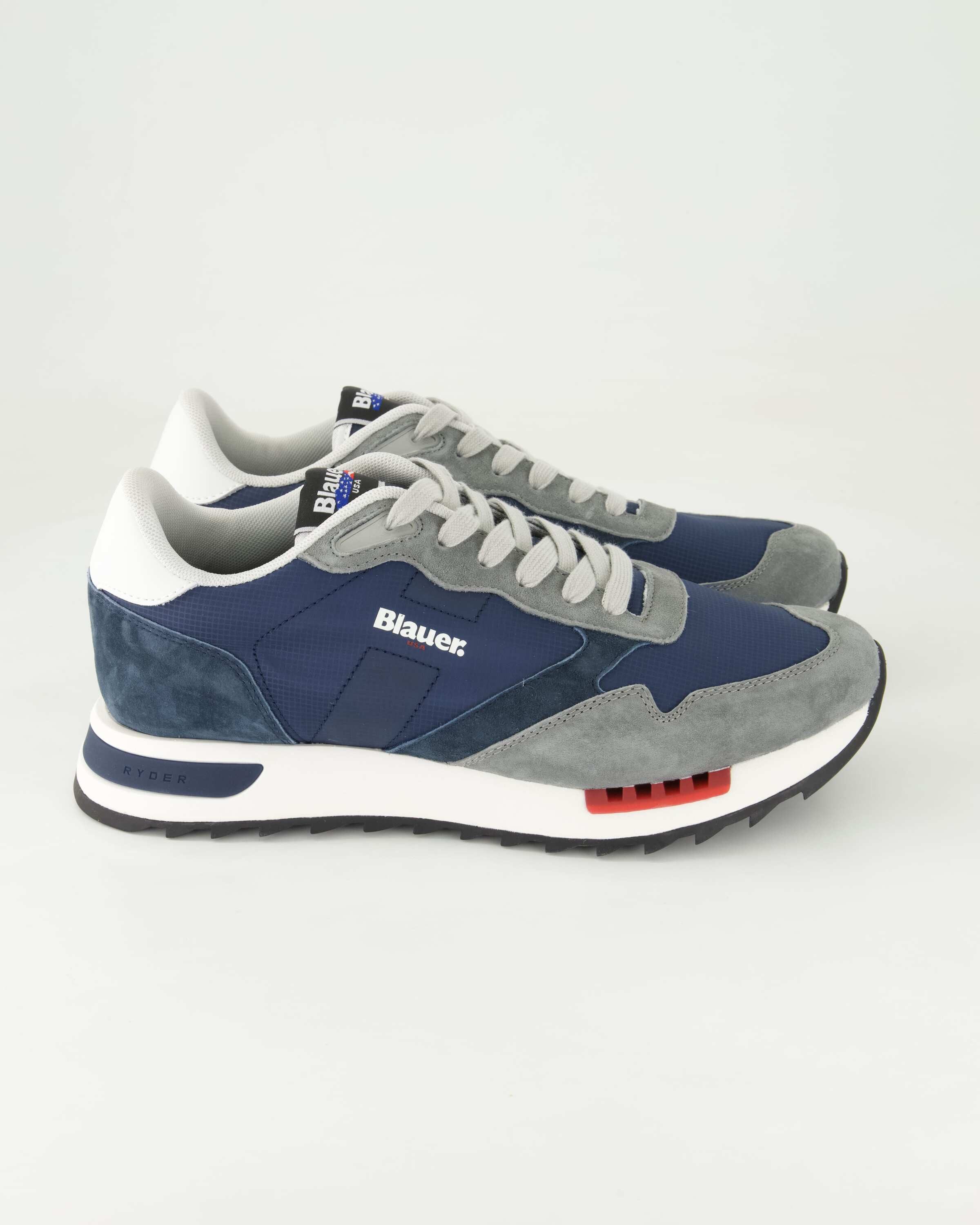 Blauer Ryder Sneaker Obermaterial: Leder und Textil
