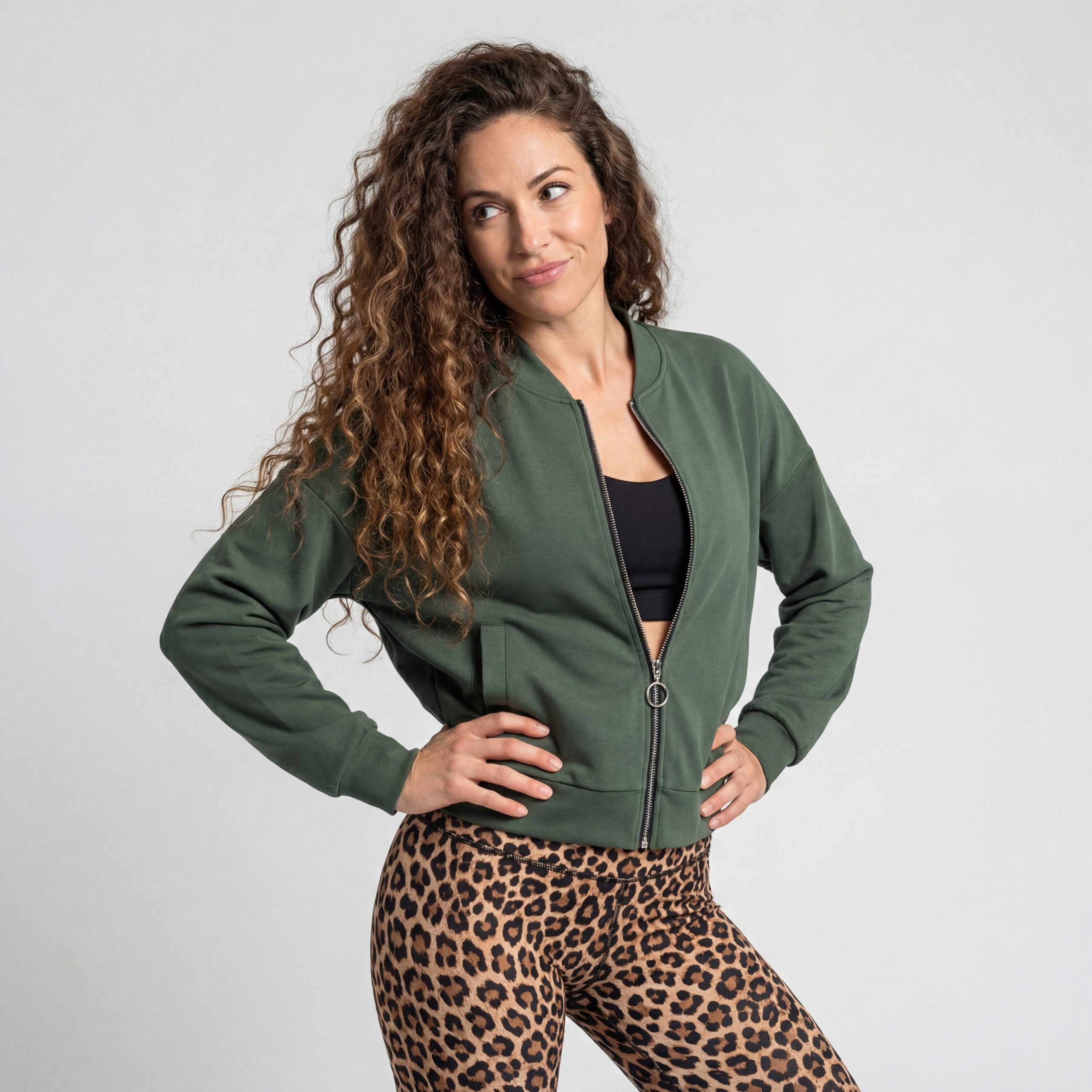 OriginalYou Blouson Damen Kurzjacke für den Übergang weiches Soft Silk Jersey Material, 36-38 (relaxed) - 38-40 (klassisch)