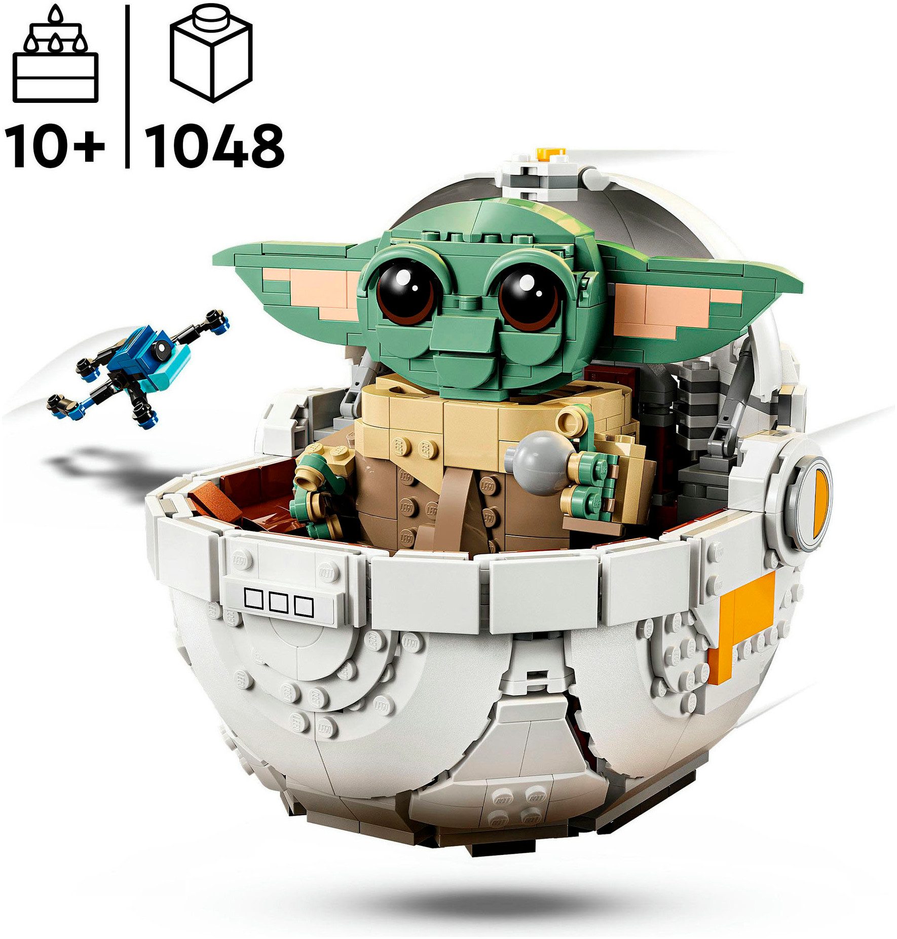 LEGO® Grogu™ in seiner Repulsorwiege (75403), LEGO Star Wars Konstruktionsspielsteine, (1048 St), Made in Europe