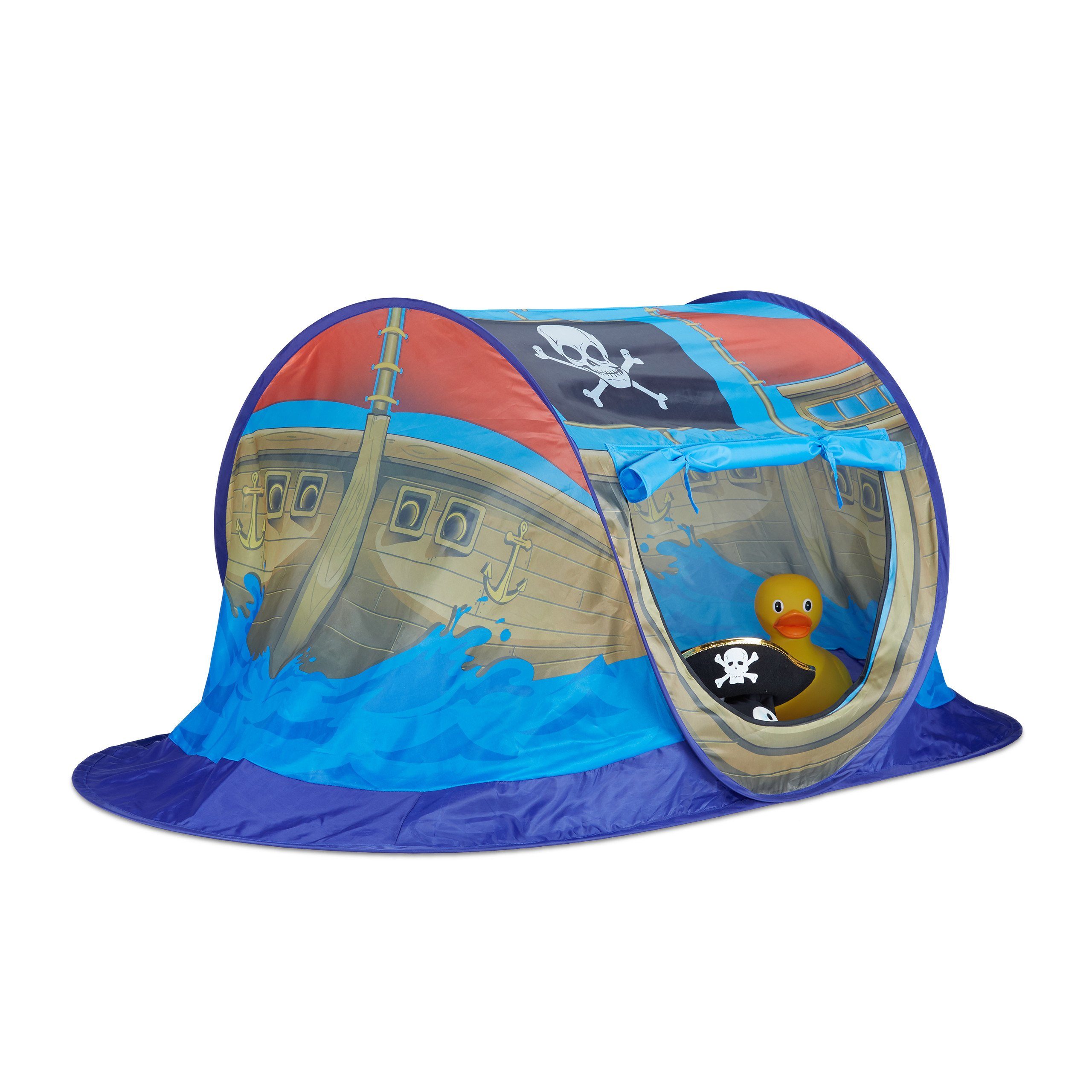 relaxdays Spielzelt Pop Up Spielzelt Piratenschiff günstig online kaufen