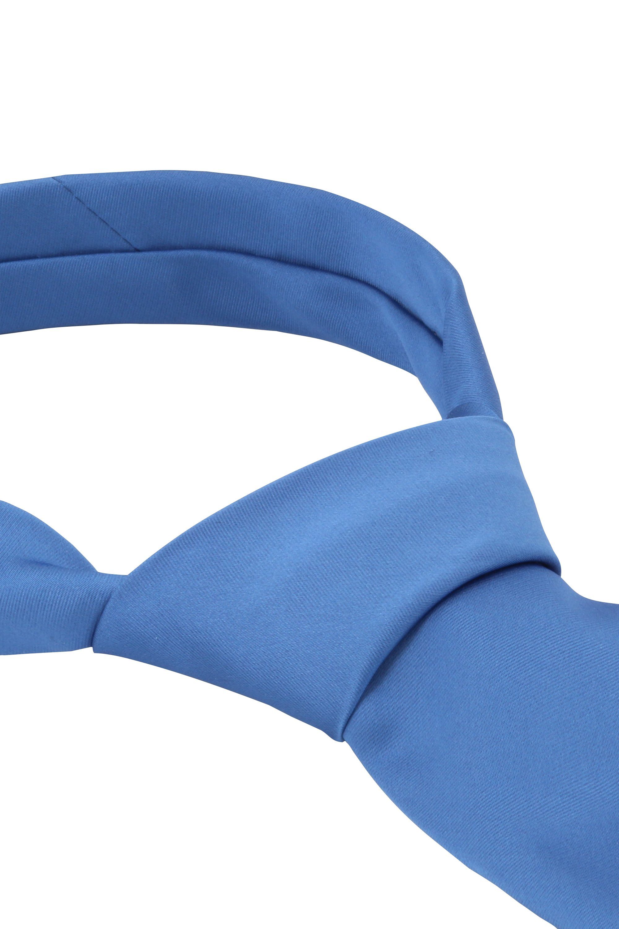 Fabio Farini Krawatte Herren Krawatte Blautöne - verschiedene Blaue Männer Schlips in 8cm (ohne Box, 1-St., Unifarben) Breit (8cm), Blau Uni Einfarbig - Meridia – Bild 4 von 5