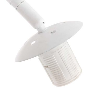 Steinhauer LIGHTING Stehlampe, Stehleuchte Standlampe Bogenleuchte Wohnzimmerlampe Leinen Grau Weiß H