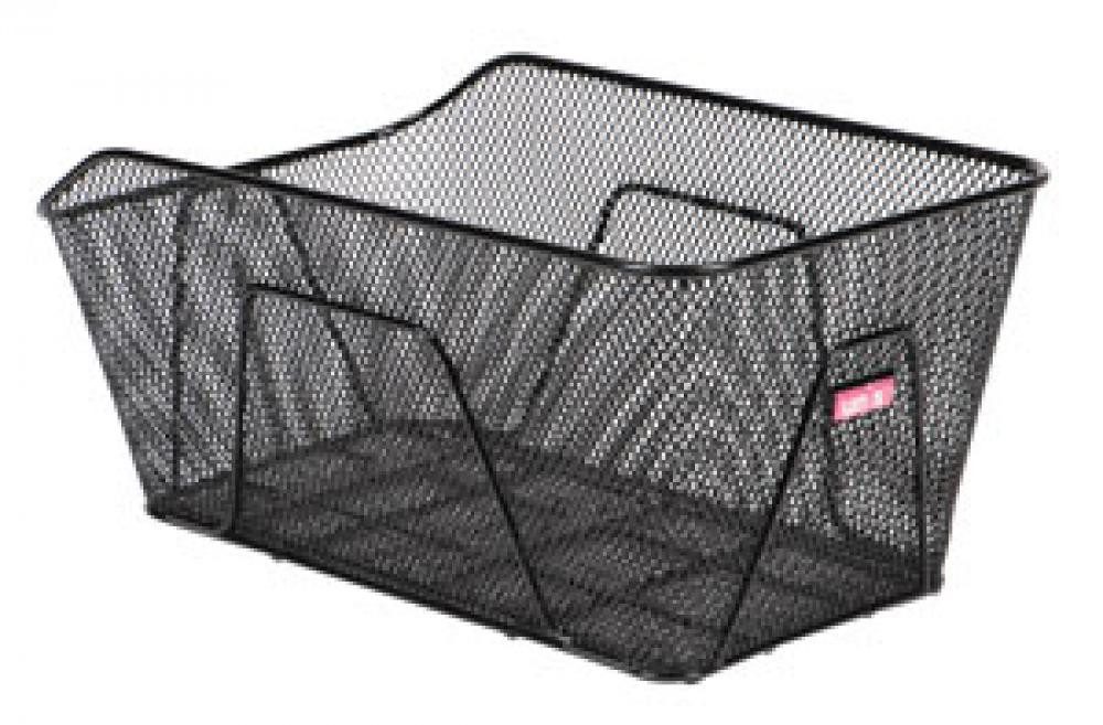 Unix Fahrradkorb Unix Festmontagekorb Romano Schwarz 44x27x20 cm