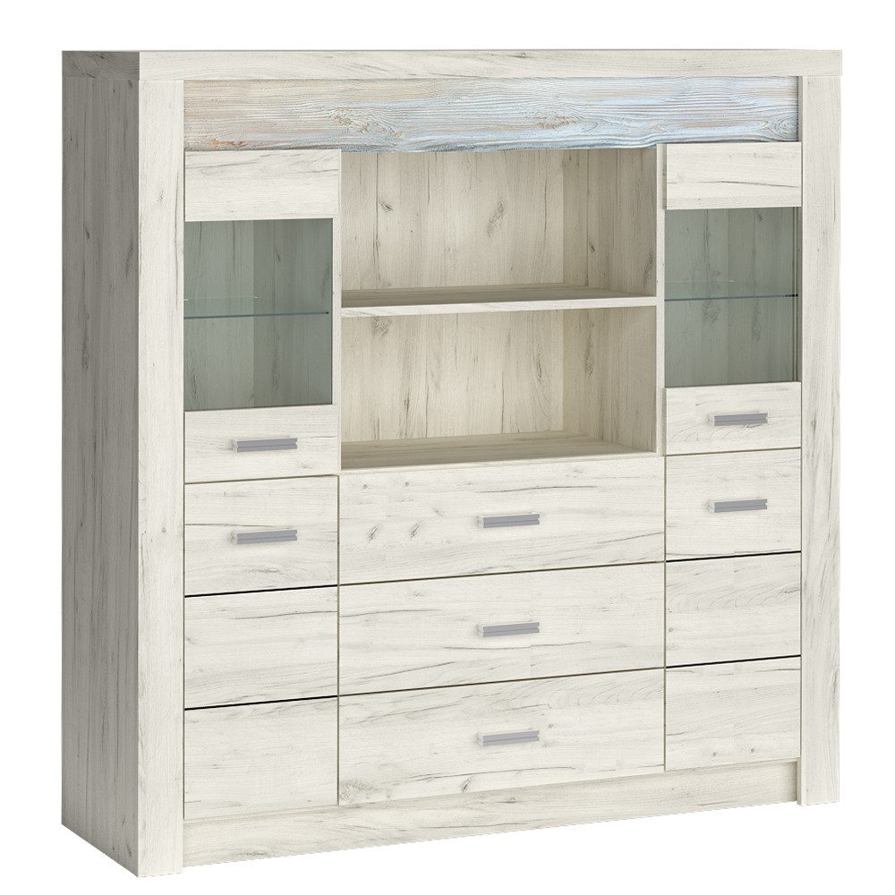 Lomadox Highboard INGENIO-161, Kommode Hochkommode Sideboard günstig online kaufen