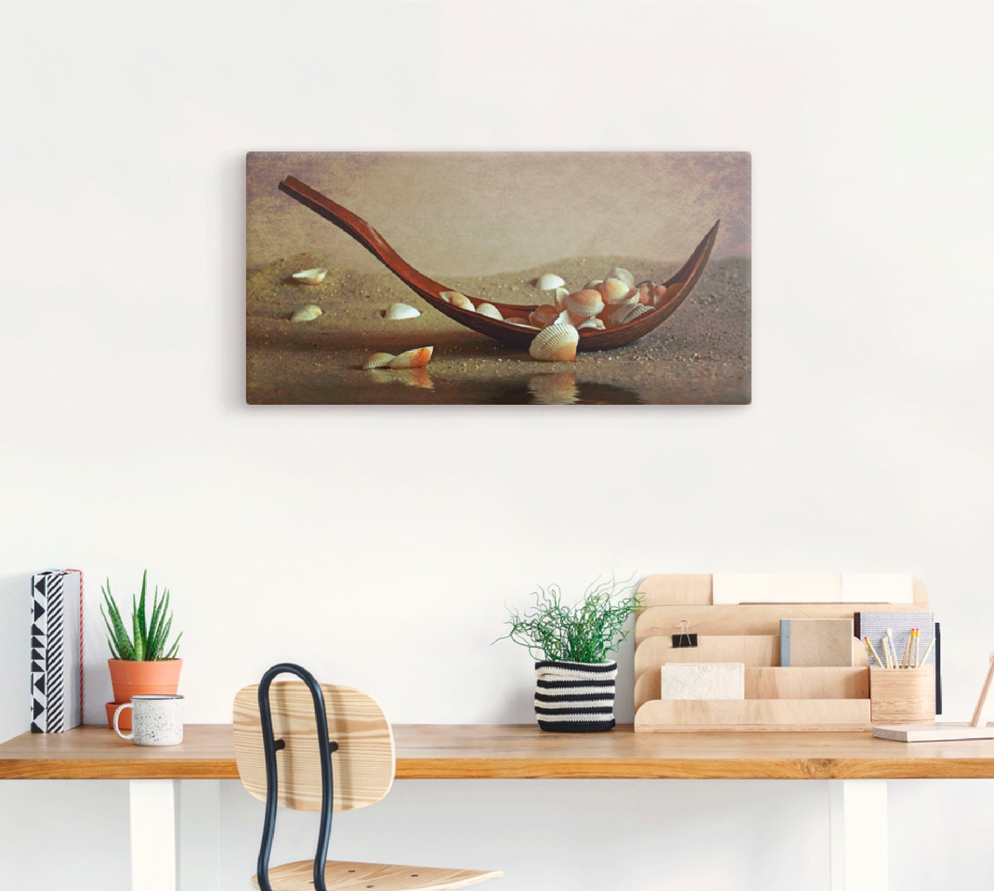 (1 Wandbild oder Zen als St), Leinwandbild, Wandaufkleber Poster in Größen versch. Muschelschiffchen, Artland