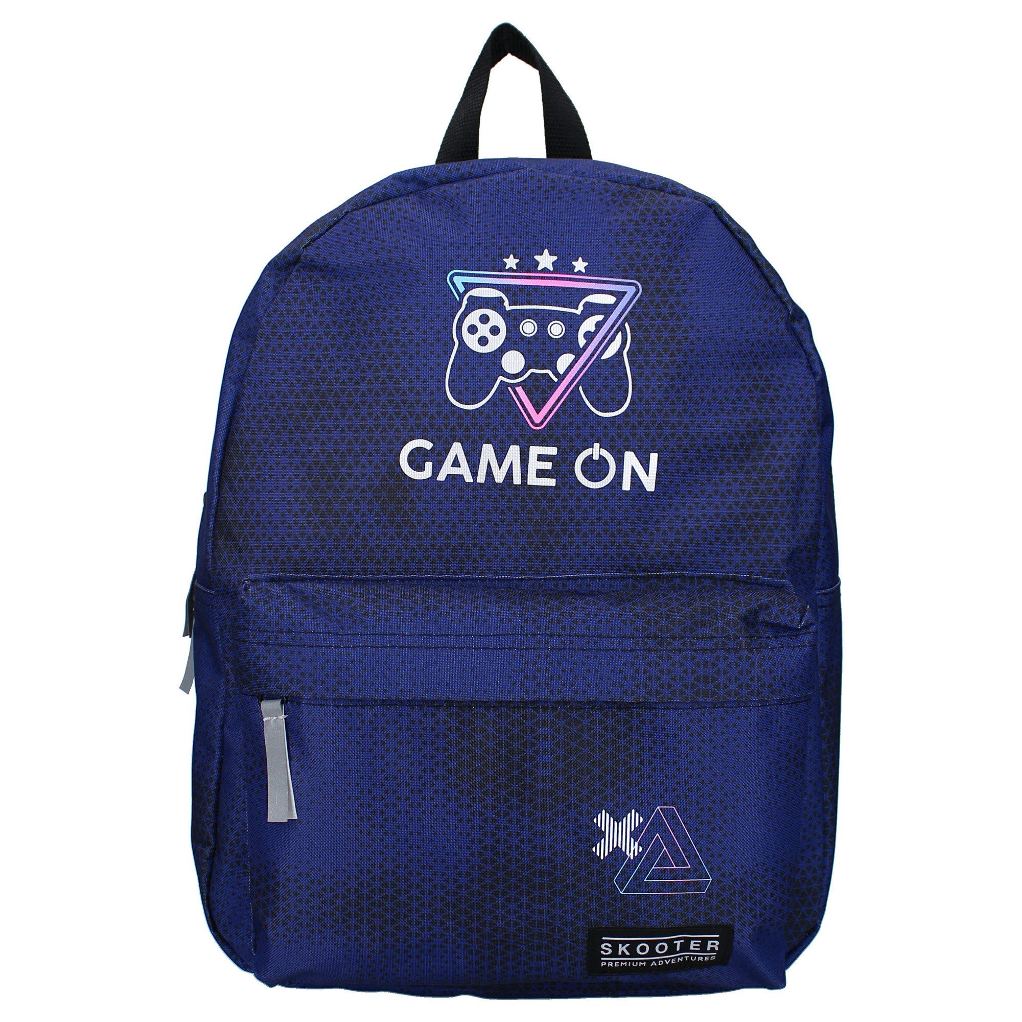 Skooter Rucksack Rucksack Blau Ergonomisch, geräumig & mit Reißverschlusstaschen