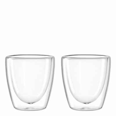 LEONARDO Tasse Tasse Duo, 2er-Set, 100 ml, Borosilikatglas