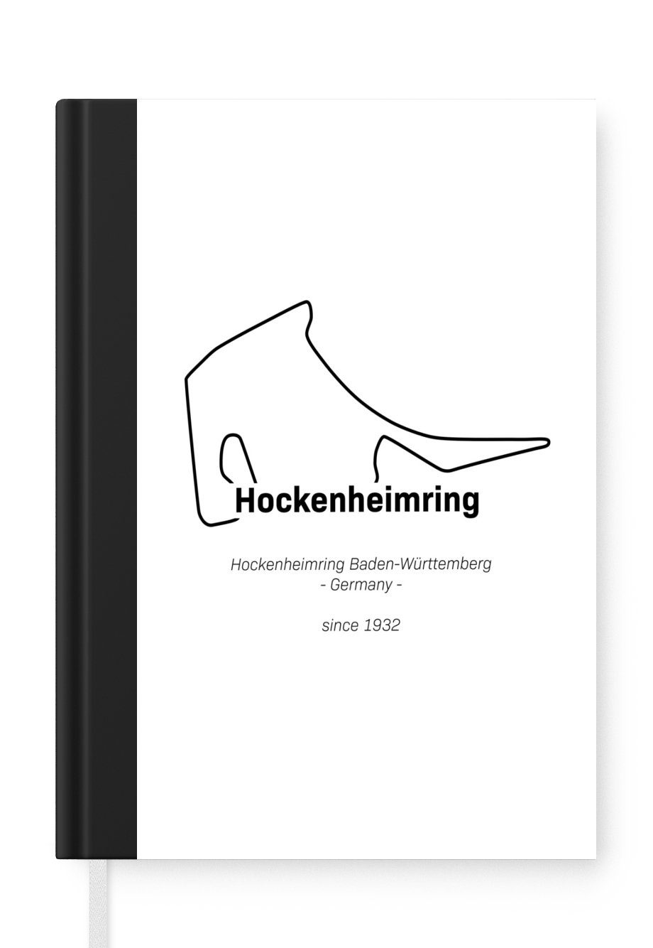 MuchoWow Notizbuch Formel 1 Seiten, Merkzettel, Deutschland Haushaltsbuch - Notizheft, A5, Tagebuch, Journal, 98 Rennstrecke, 