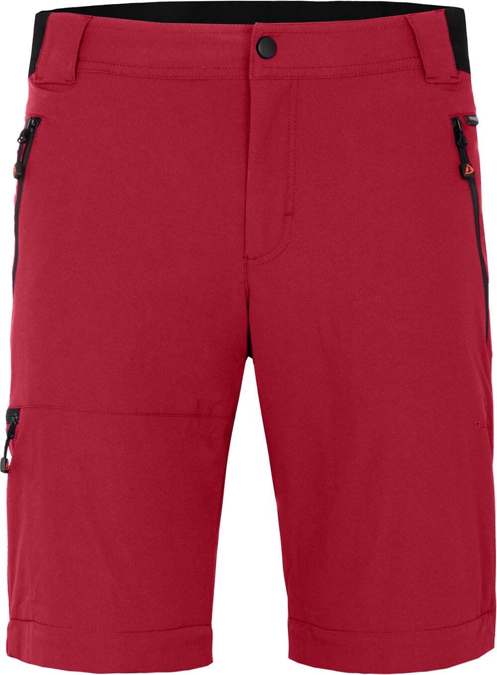 Bergson Outdoorhose ARRESÖ COMFORT Zipp Off Herren Wanderhose, leicht, strapazierfähig, Kurzgrößen, rot