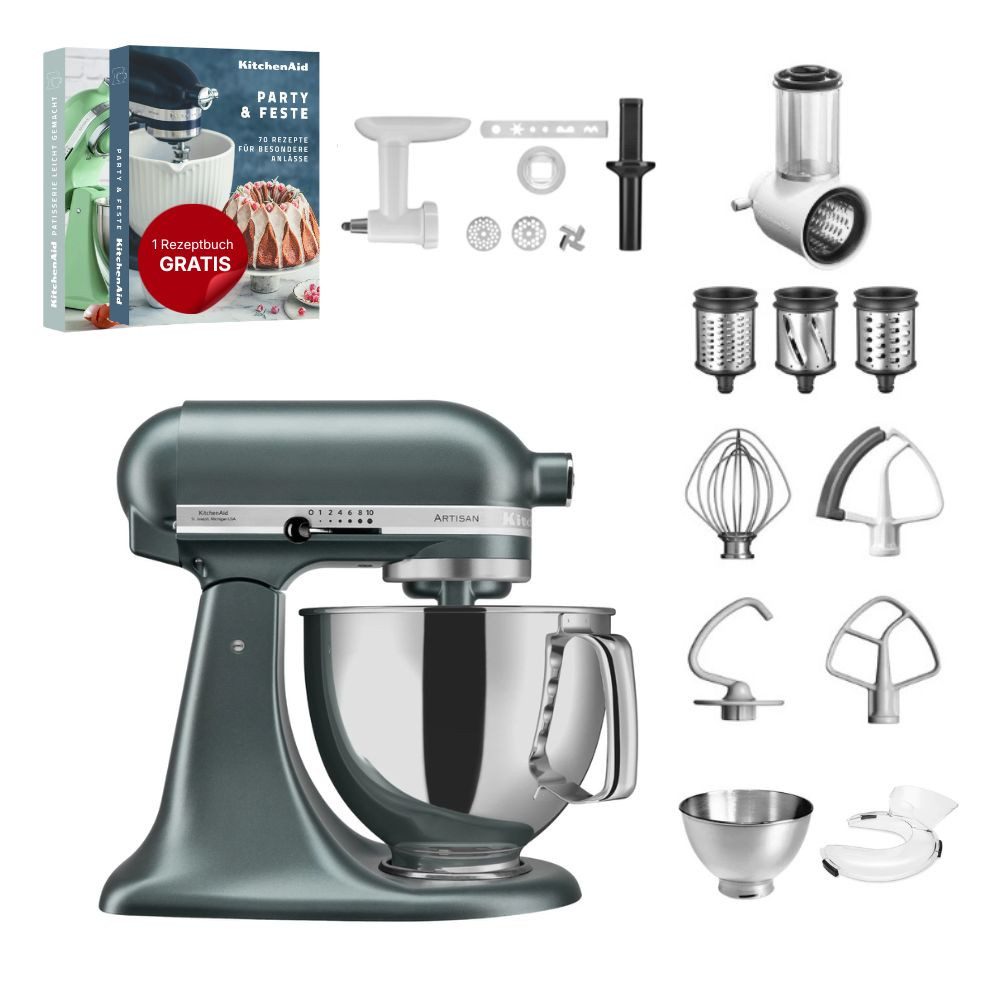 KitchenAid Küchenmaschine KitchenAid 4,8 L 5KSM175 Artisan Küchenmaschine Allrounderset