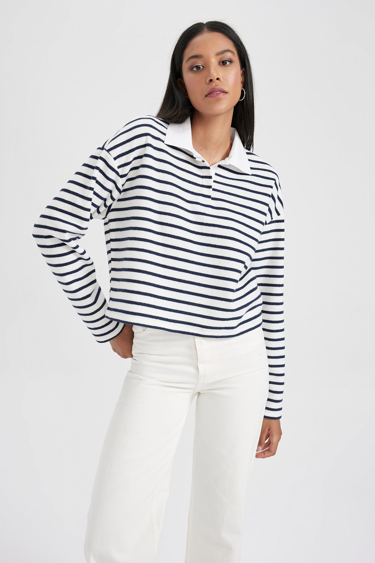 DeFacto Sweatshirt Damen Sweatshirt REGULAR FIT