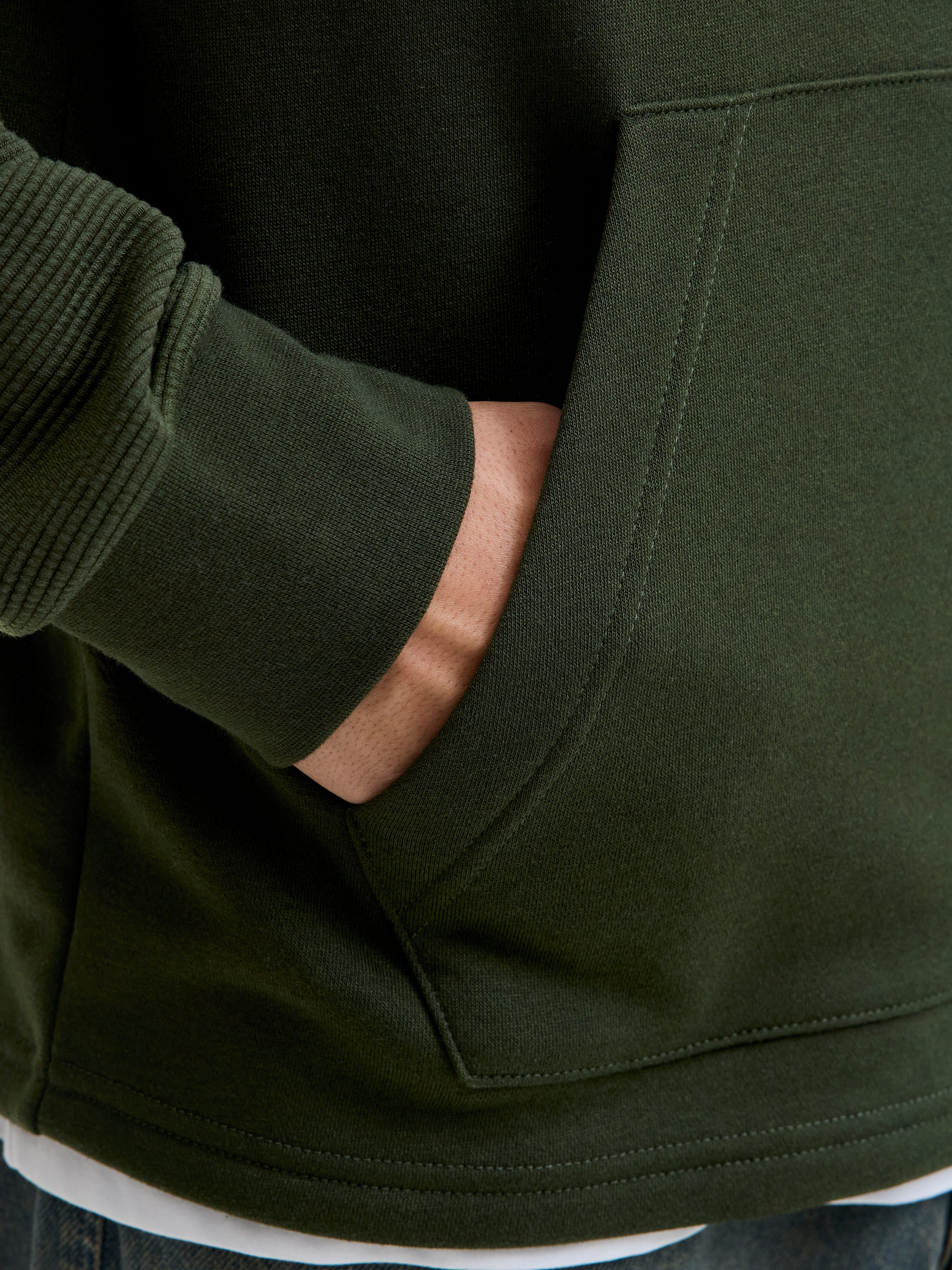 Jack & Jones Kapuzensweatshirt JJTHATCHER SWEAT ZIP HOOD günstig online kaufen