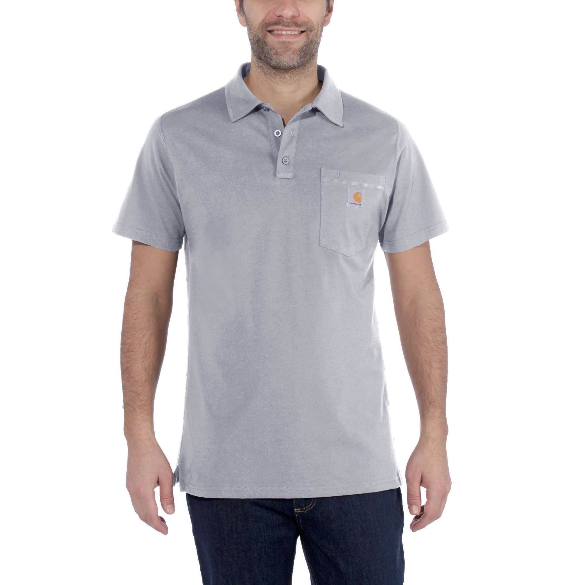Carhartt Poloshirt Force Relaxed Fit heather grey