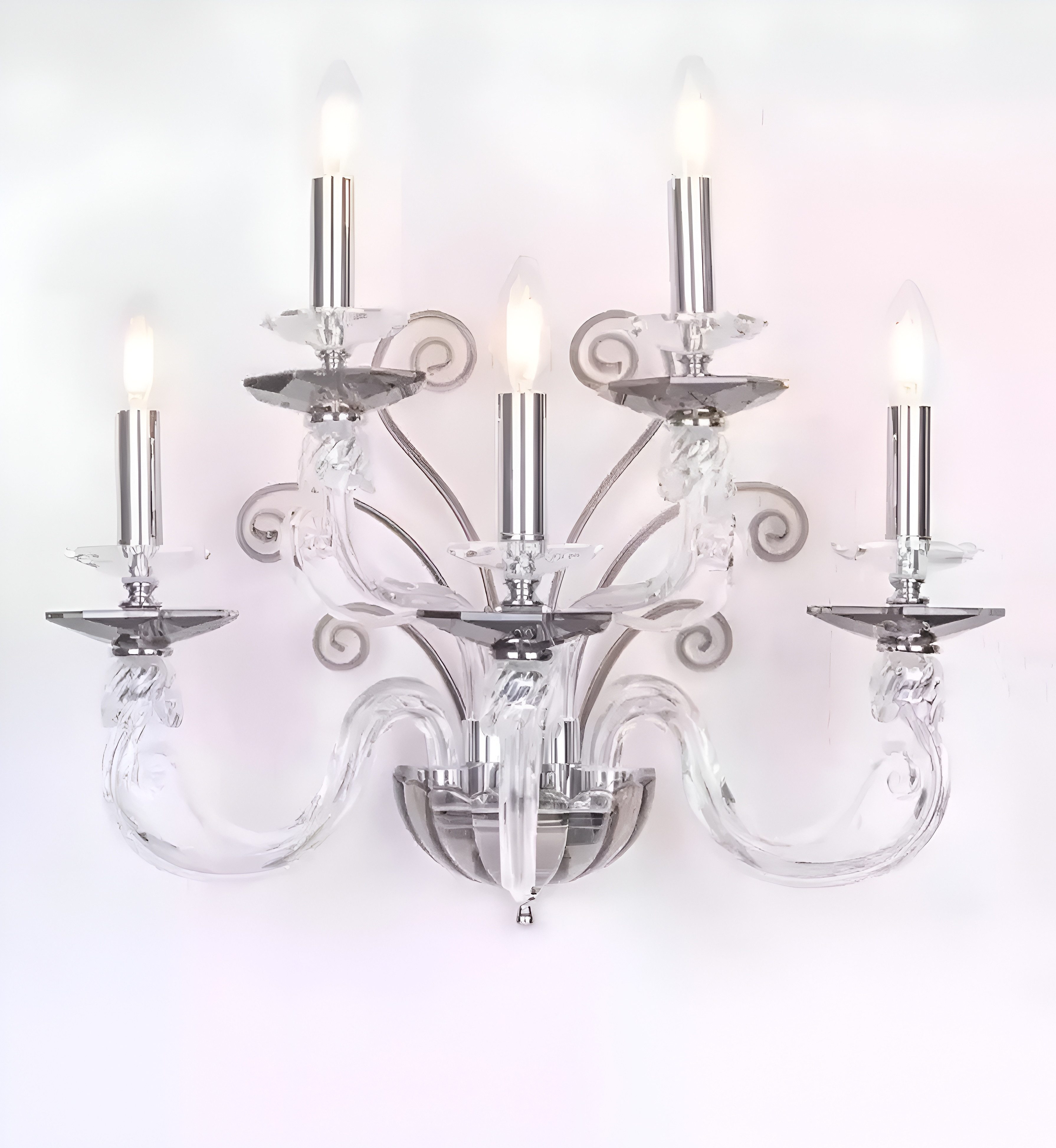 Xlmoebel Wandleuchte Antike Wandlampe mit Lüstern und eleganter Beleuchtung, Hergestellt in Europa