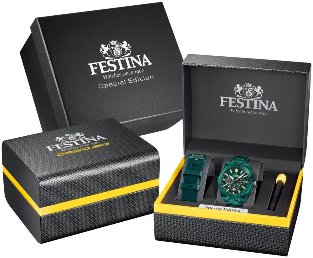 Festina Chronograph Chrono Bike 2025 Special Edition F20730/1, (Set, 3-tlg. günstig online kaufen