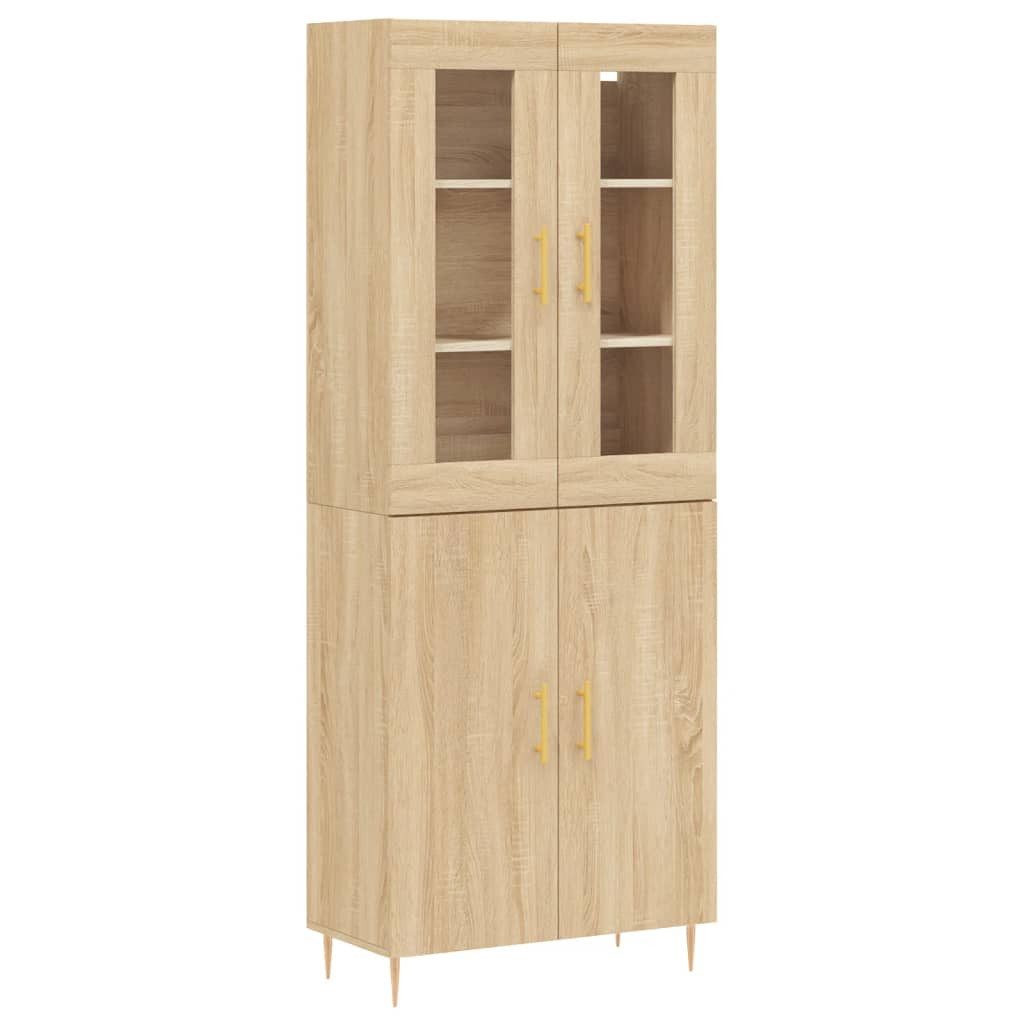 vidaXL Highboard Highboard Sonoma-Eiche 69,5x34x180 cm günstig online kaufen