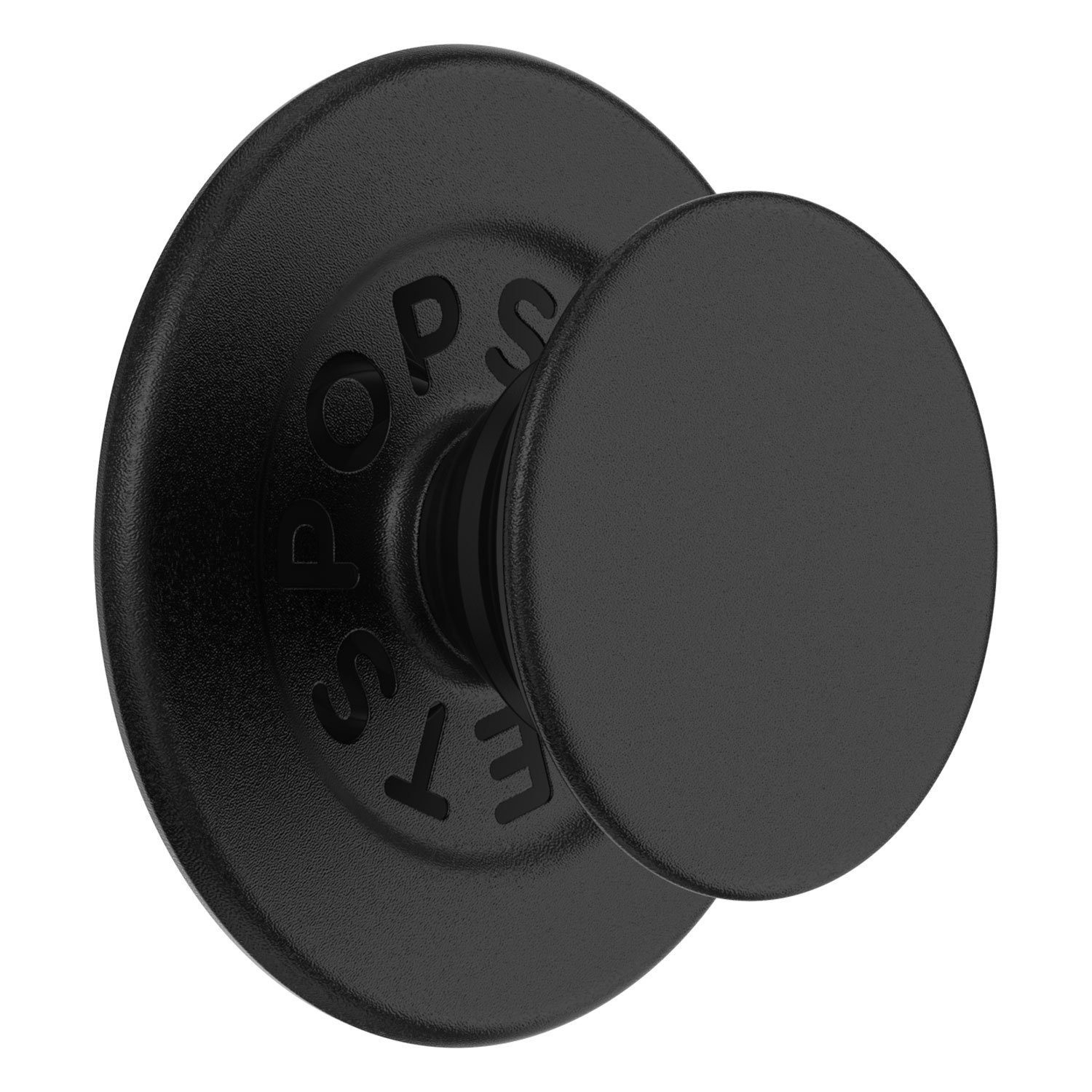 Popsockets Popsockets PopGrip Round für MagSafe - Inklusive Adapterring für MagSafe (Schwarz, (Ausziehbarer Sockel und Griff mit einem Austauschbarem Top)