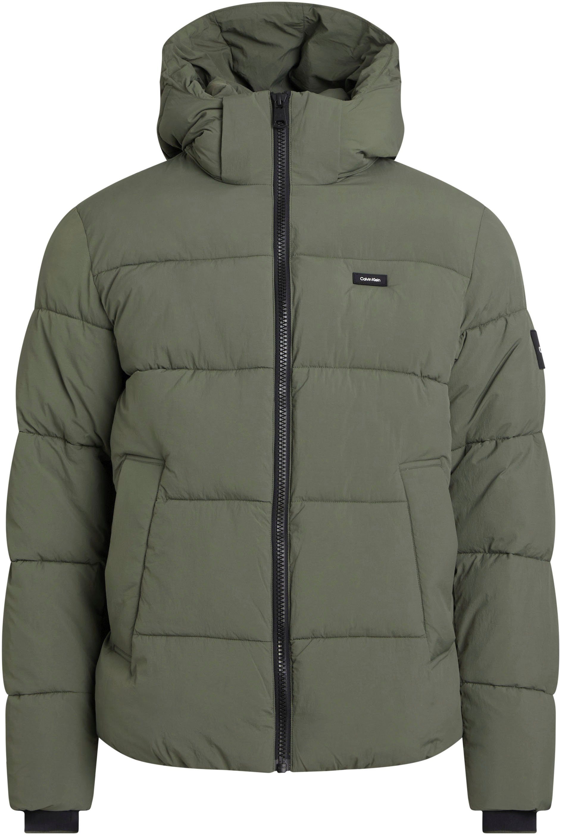 Calvin Klein Big&Tall Steppjacke BT_CRINKLE NYLON PUFFER JACKET mit Markenlabel thyme