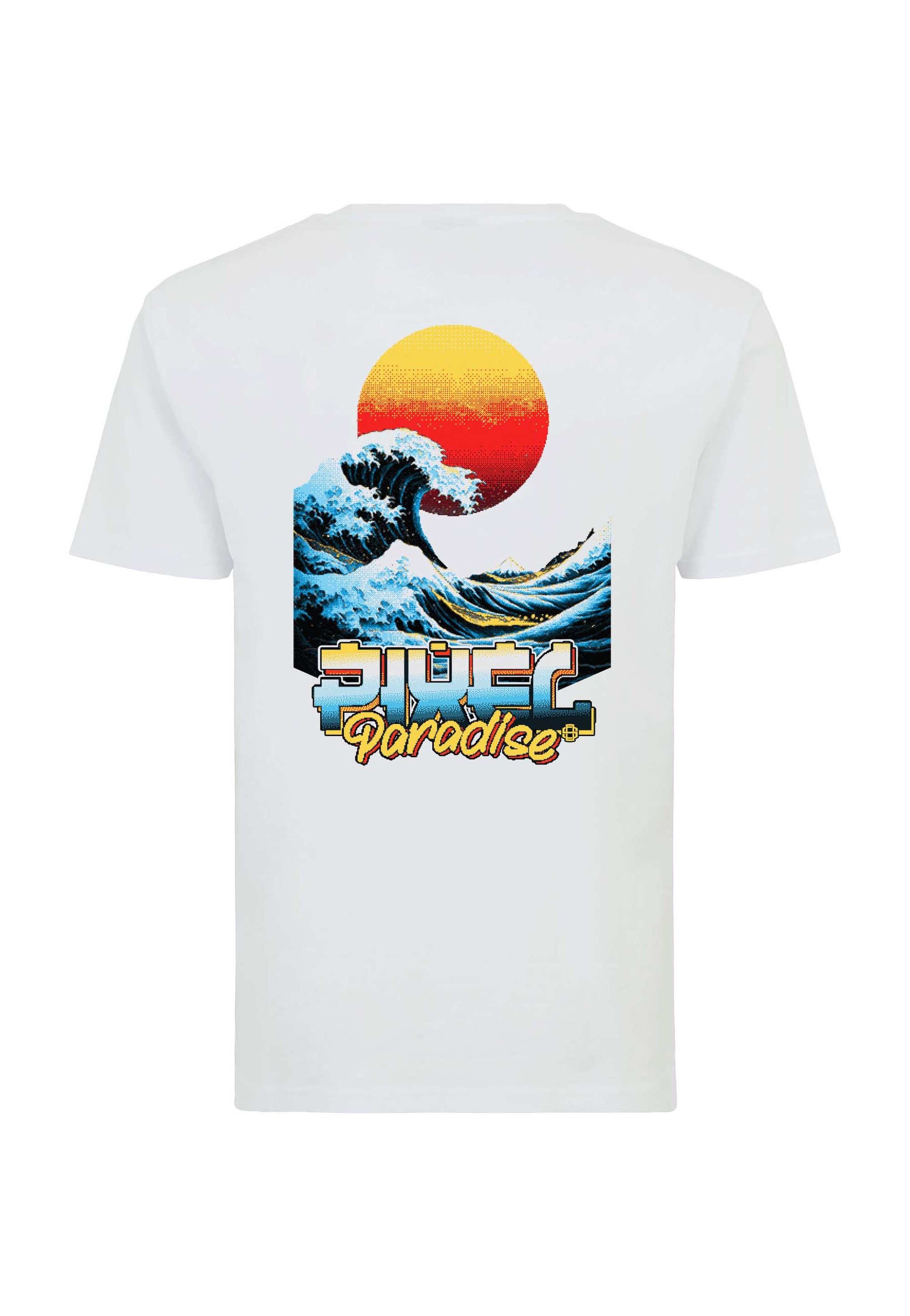 Oldskull T-Shirt Retro Pixel Wave Logo Graphic im zeitlosen Retro-Design mit Vintage-Print