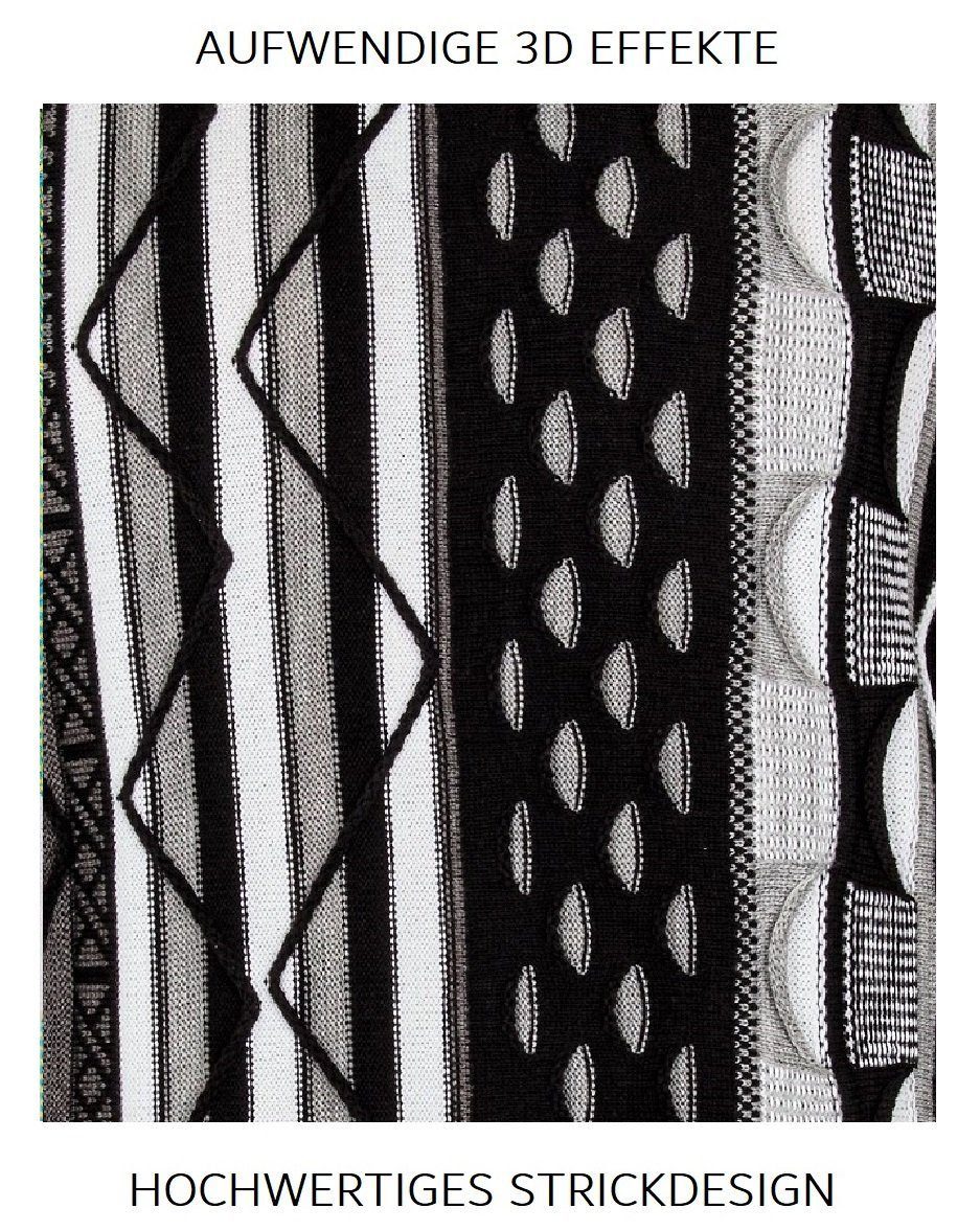 Cascallo Strickpullover Emilio - Gestrickter Luxus Designer Rundhals-Pullover Regular Fit (1-tlg) 3D Optik