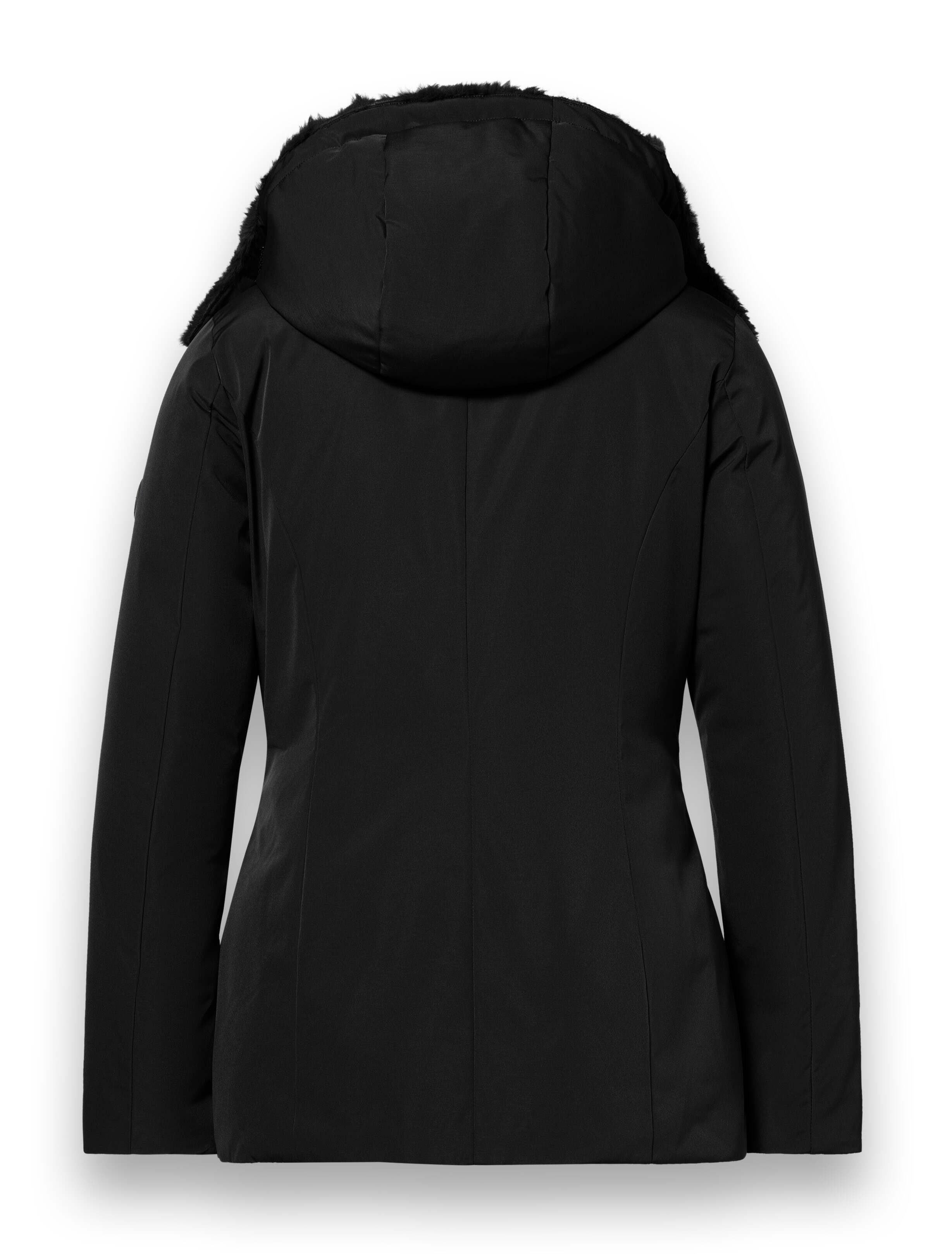 District Winterjacke Eclipse mit Kapuze (Mantel, winddicht, wasserabweisend) schwarz Damen
