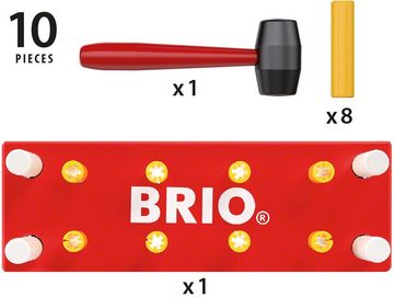 BRIO® Steckspielzeug Klopfbank, rot, FSC®- schützt Wald - weltweit