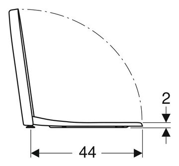 GEBERIT WC-Sitz iCon, WC-Sitz - Weiß