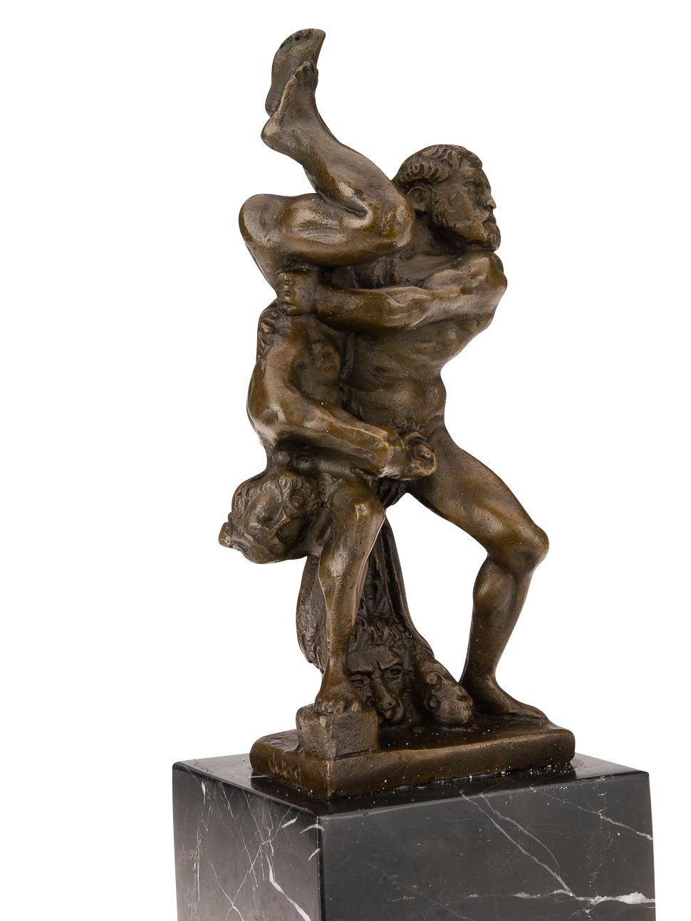 sculptu Hercules Skulptur 34cm Herkules Bronzeskulptur Aubaho Skulptur Diomedes Bronze