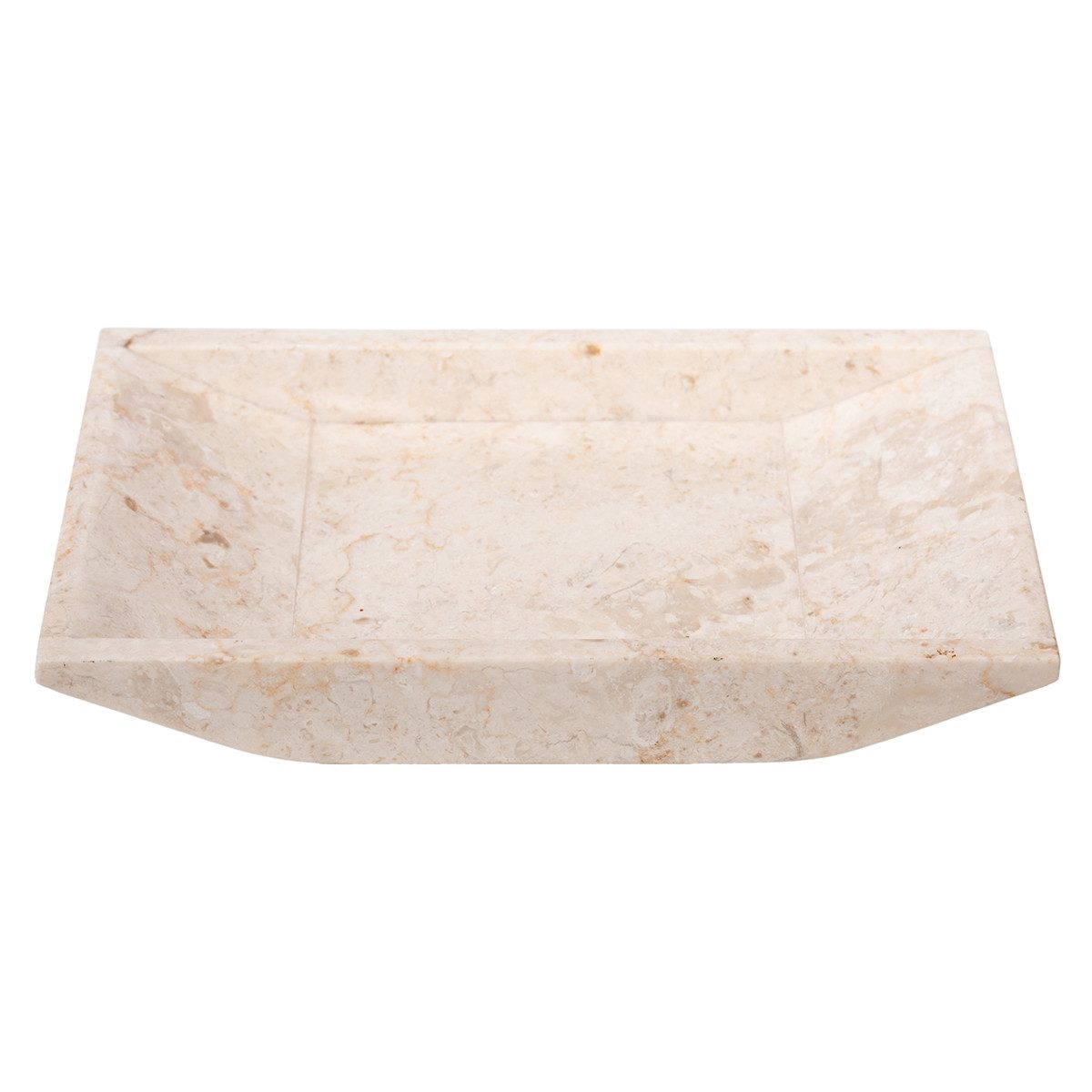 wohnfreuden Dekoschale Marmor Schale rechteckig creme 30 cm, 1349