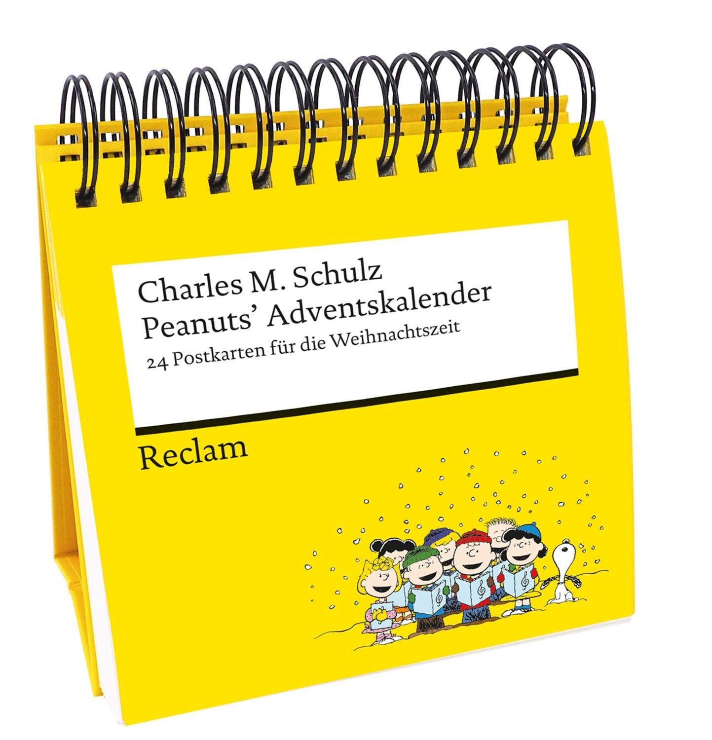 Wandkalender Peanuts’ Adventskalender. 24 Postkarten für die Weihnachtszeit