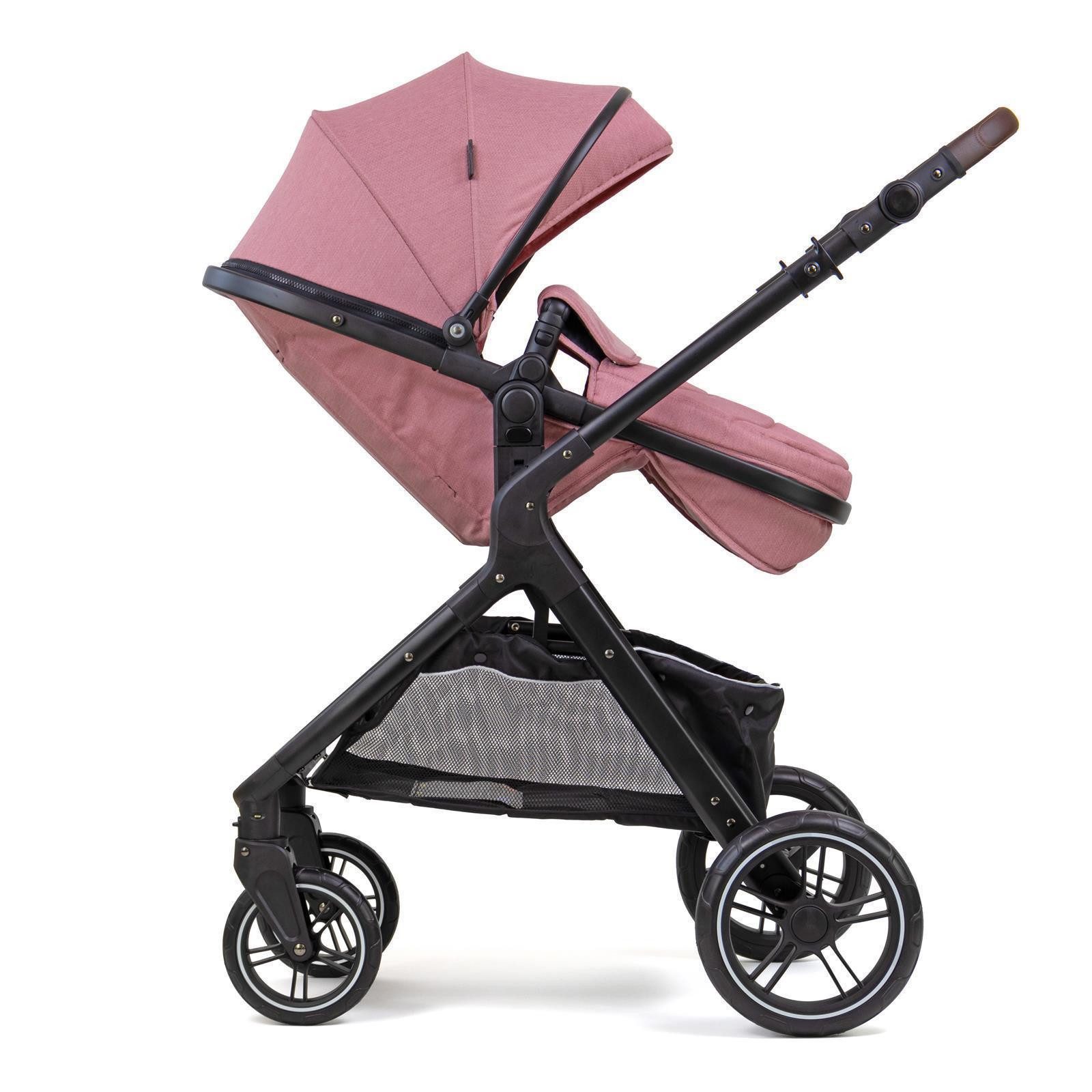 Pixini Kombi-Kinderwagen Pixini Nelio Kinderwagen 3in1 Set, Feststellbremse,Sicherheitsbügel abnehmbar, verstellbare Rückenlehne – Bild 4 von 5