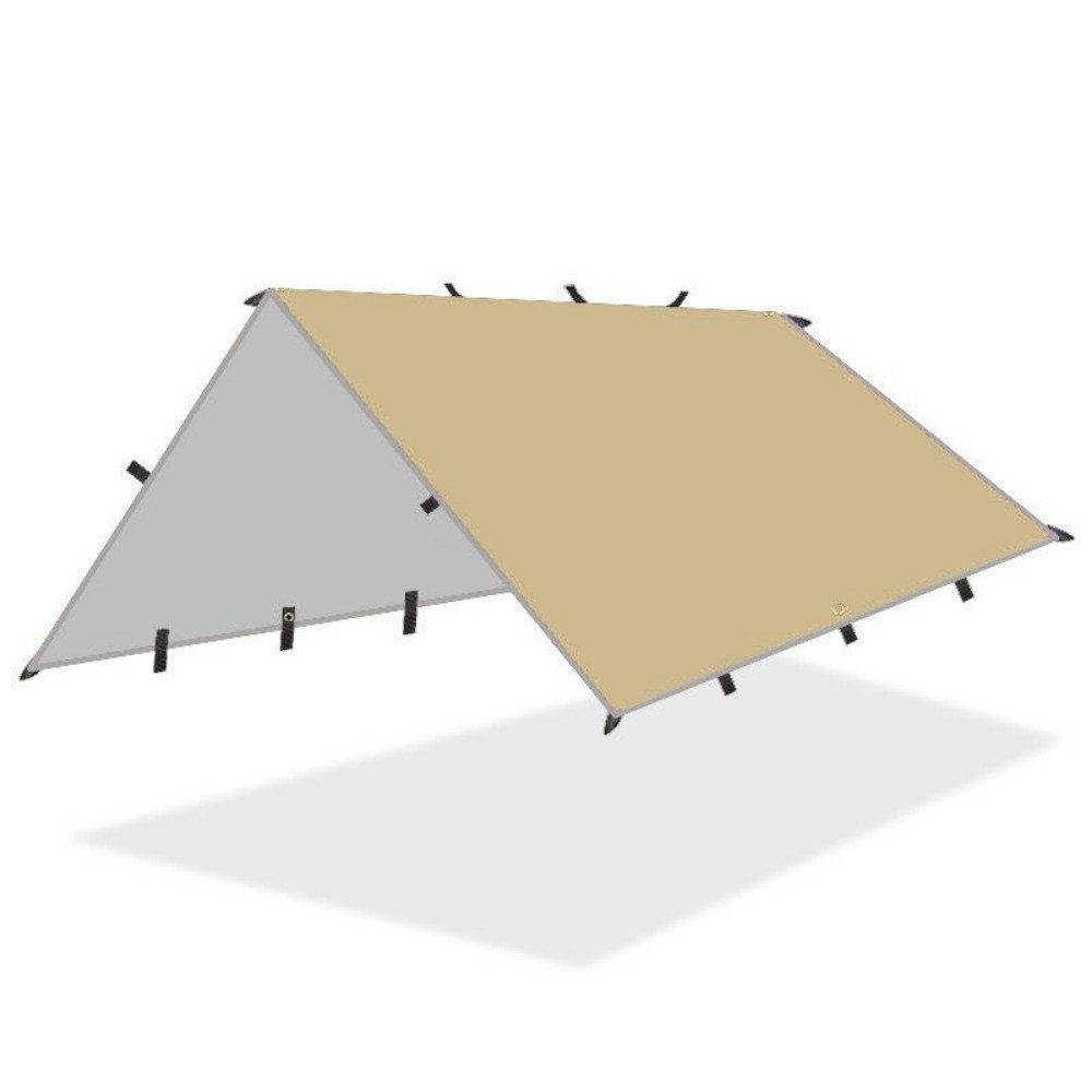 Brücke Markisenvorzelt Outdoor-Camping-Multifunktionszelt-Markise mit quadratischem Vordach, (Anzug), Wasserdichtes, UV-beständiges Hängemattendach mit 19 Aufhängepunkten
