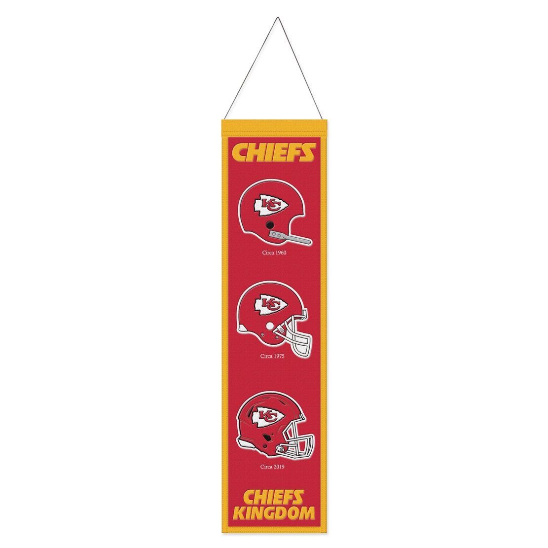 WinCraft Wanddekoobjekt Kansas Wool EVOLUTION NFL City Chiefs 80x20 Banner