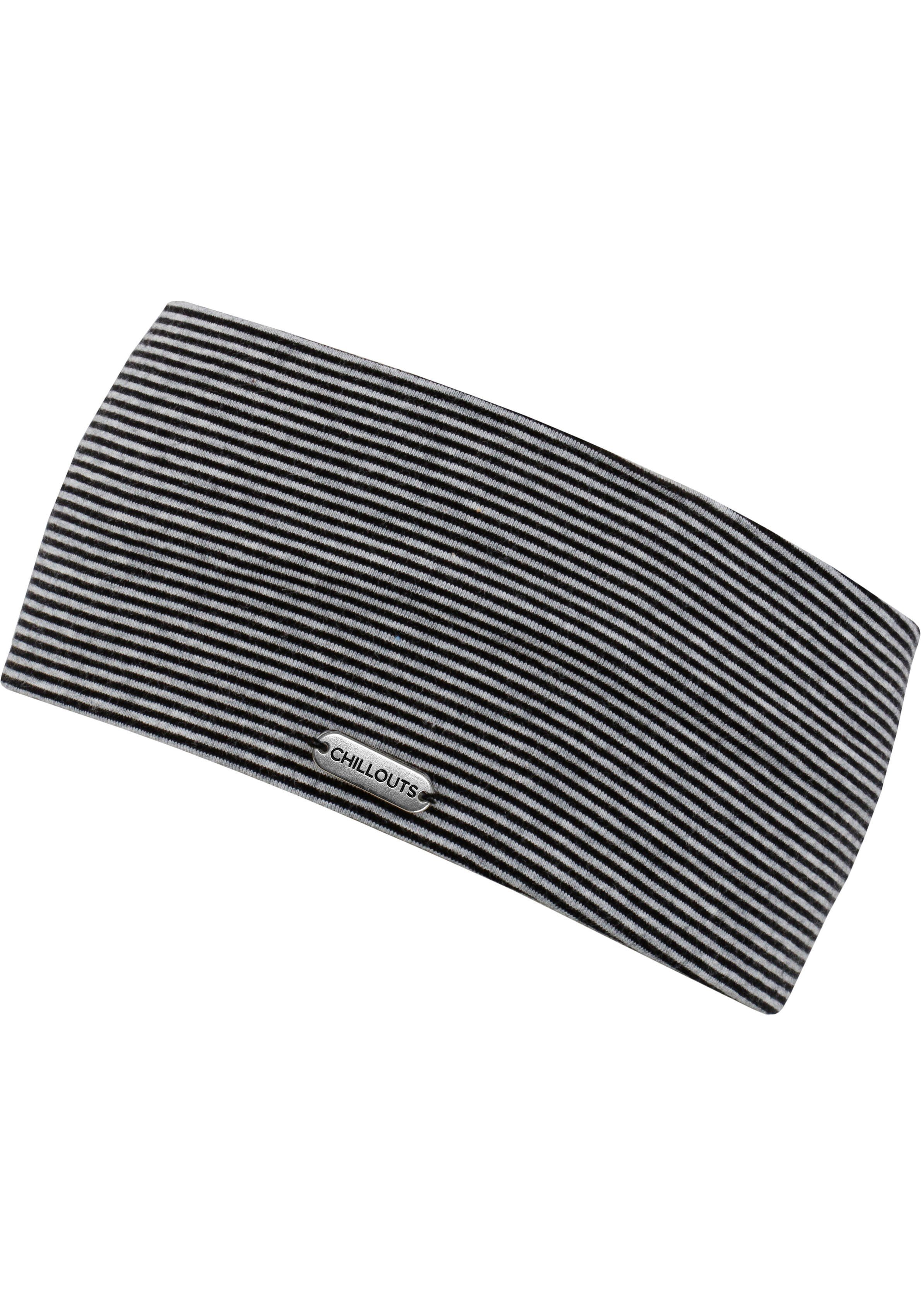 chillouts Stirnband Farum Headband – Dünn gestreiftes Baumwoll-Stirnband mit sanfter Oberfläche