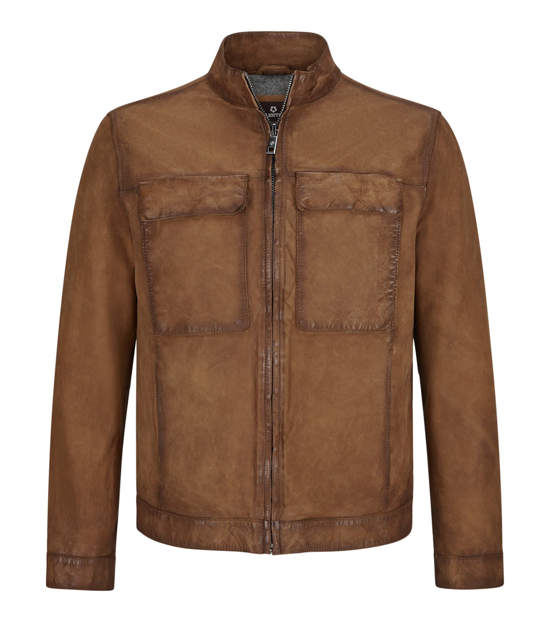 Milestone Lederjacke MSTizian aus Lammleder mit ilatienischer Wollfütterung