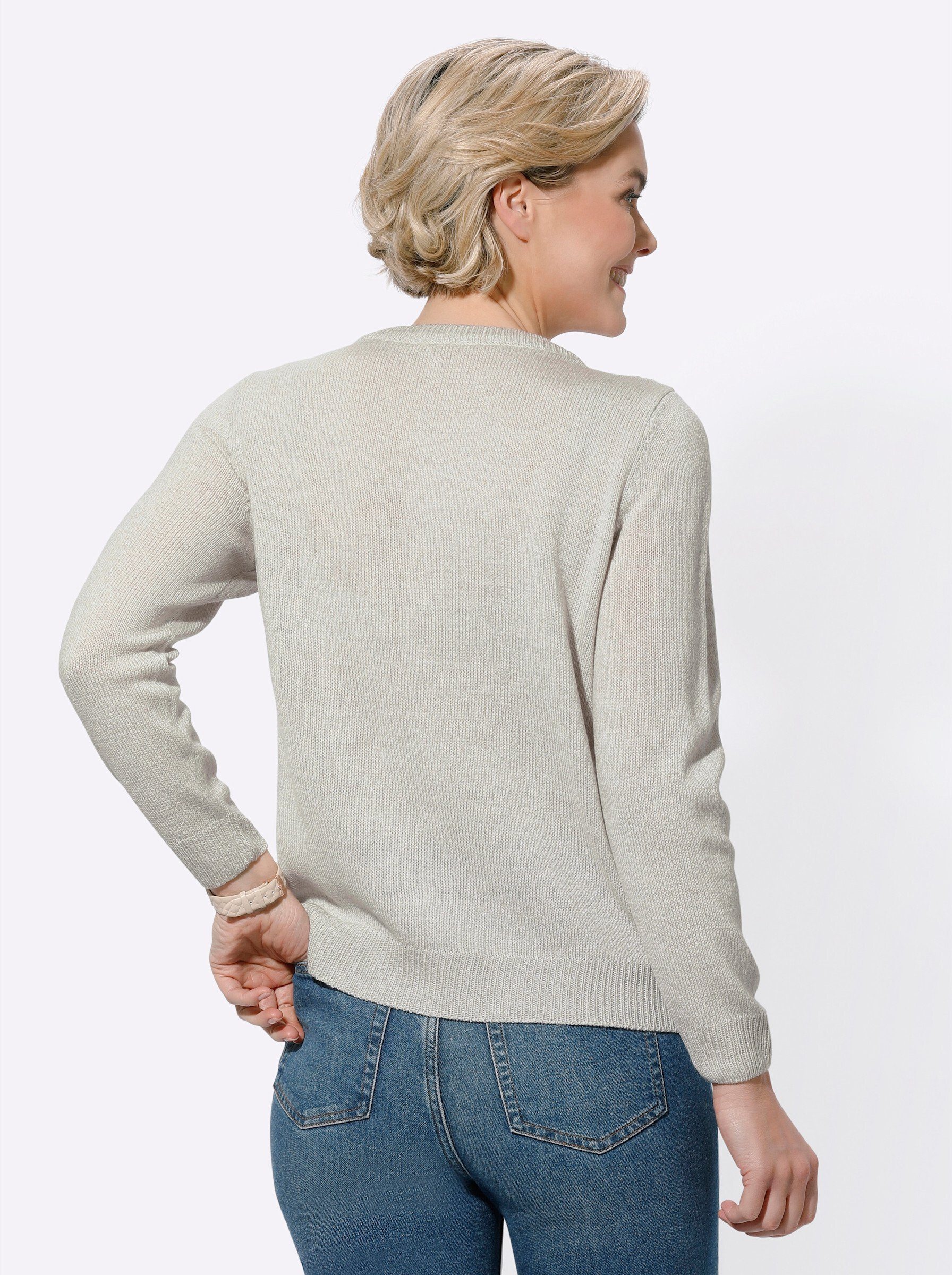 Witt Strickpullover Pullover Langarm Ajour
