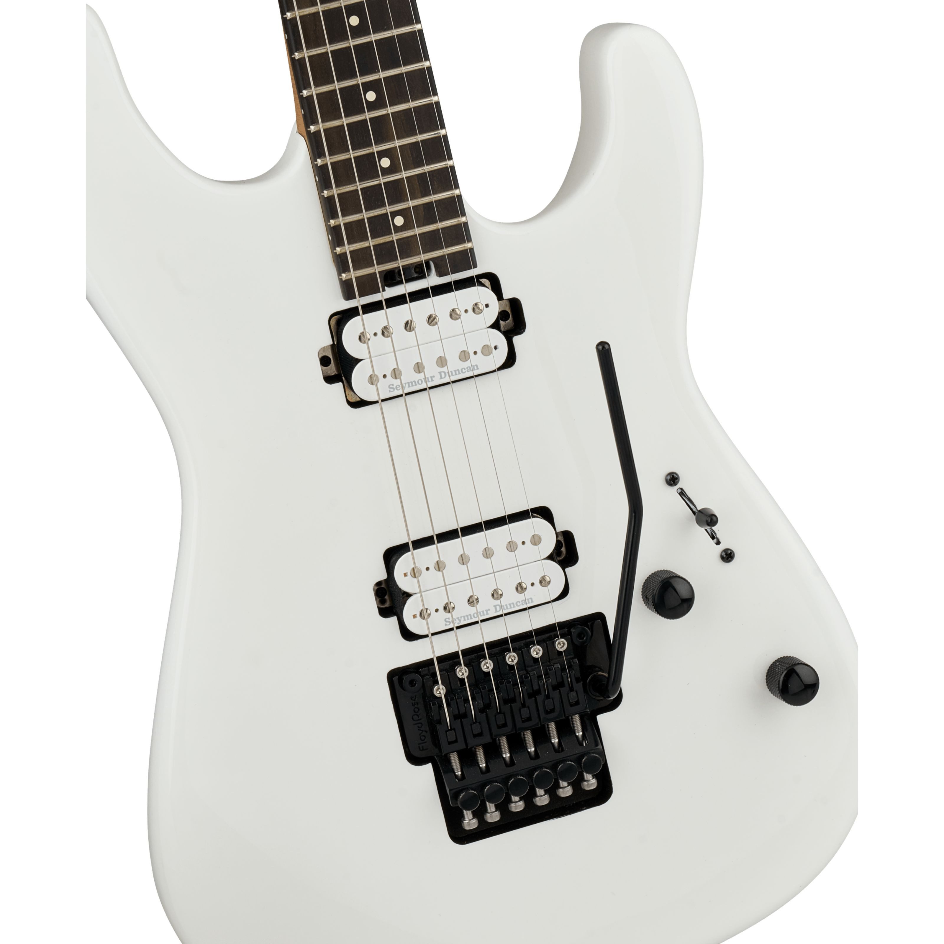 Charvel E-Gitarre, E-Gitarren, ST-Modelle, Pro-Mod Plus San Dimas Style 1 HH FR EB Snow White - E-Gitarre