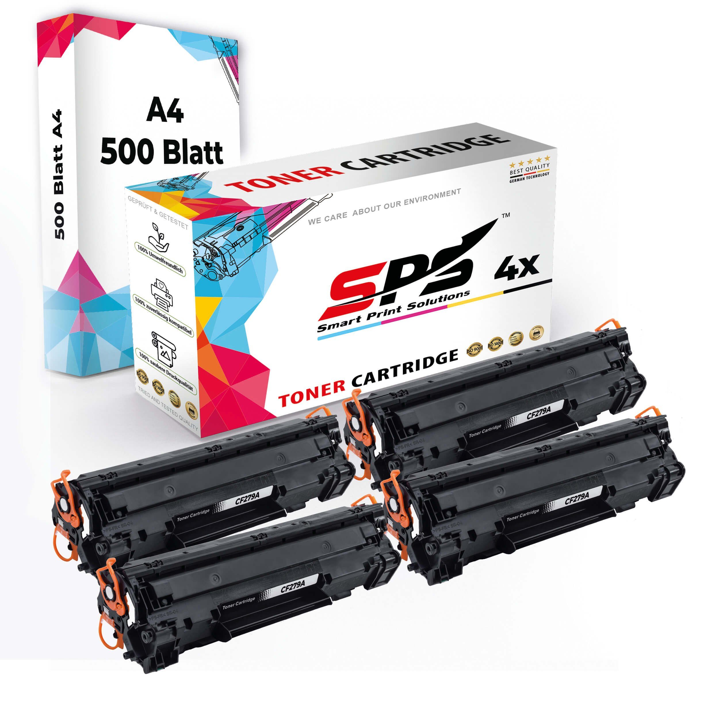 SPS Tonerkartusche Druckerpapier A4 + 4x Multipack Set Kompatibel für HP Laserjet Pro, (4er Pack)